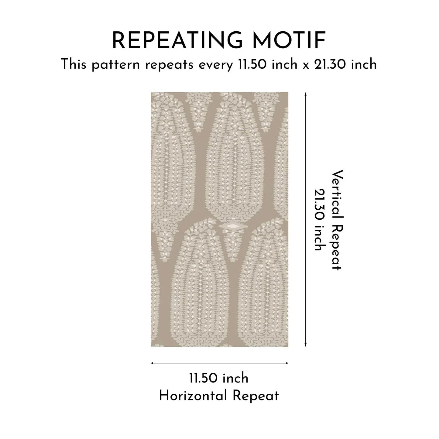 Hawa Mahal Wallpaper - Taupe Elegance