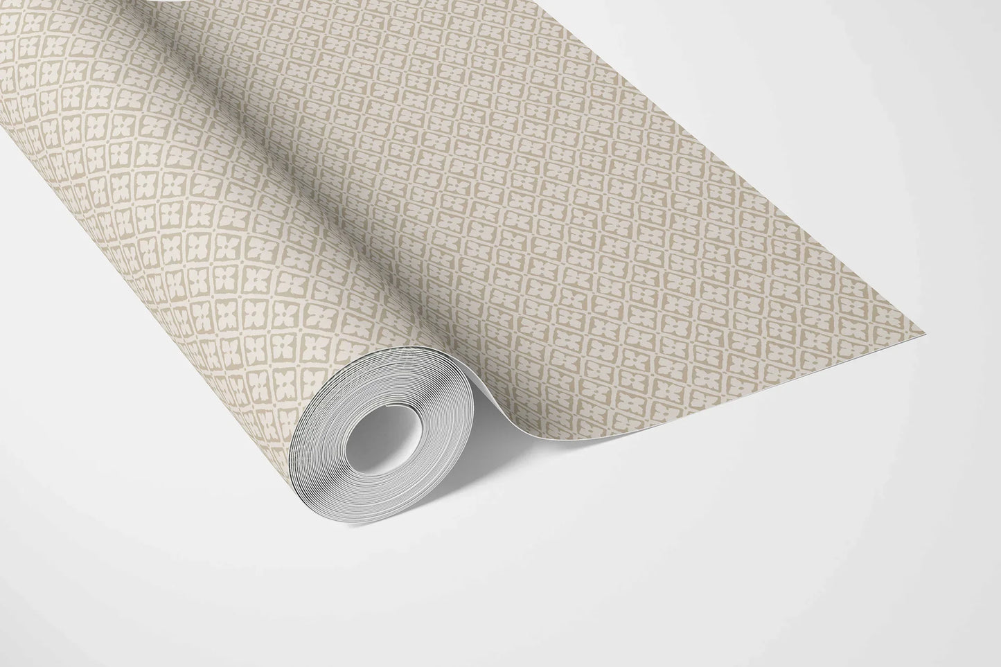 Jharokha Lattice Wallpaper - Soft Ivory