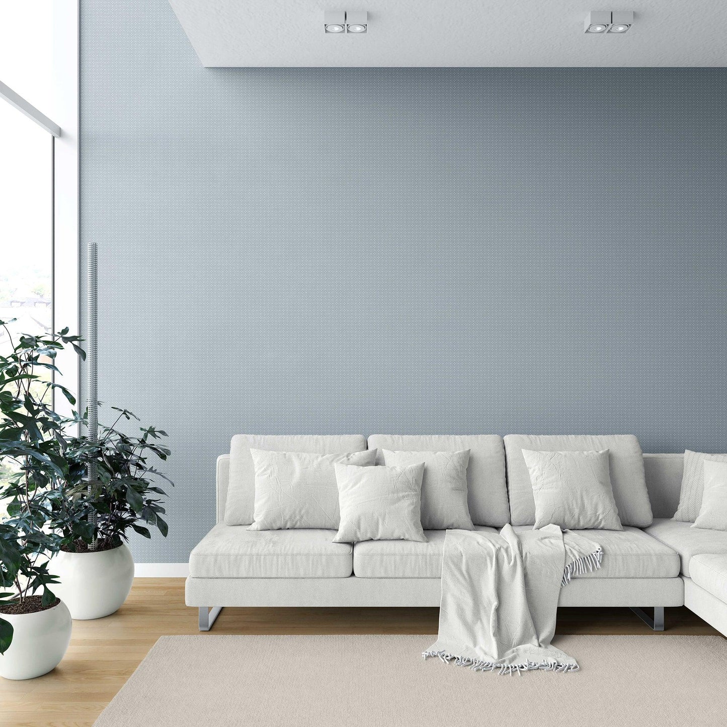 Sundar Mahal Wallpaper - Misty Slate