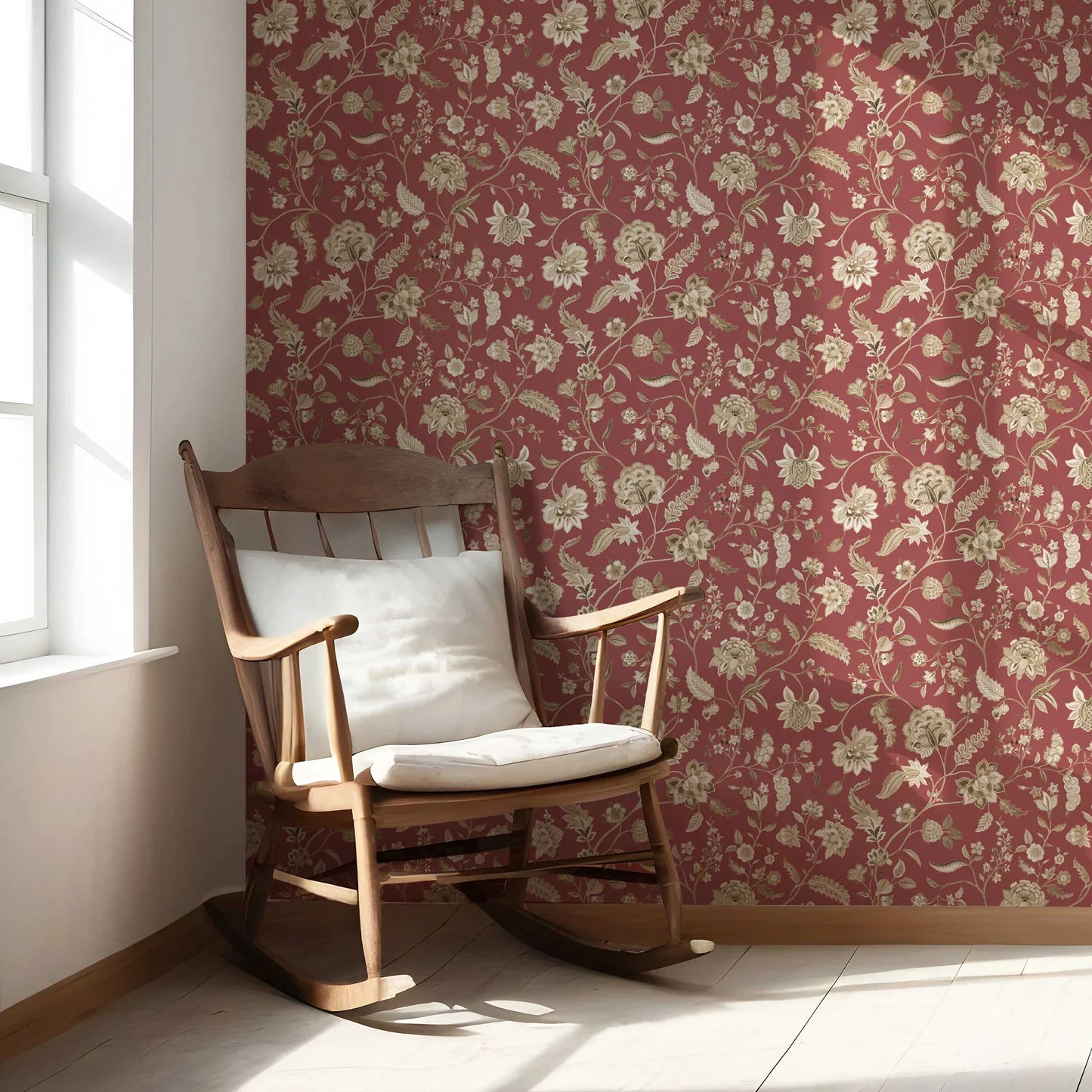 Amerbagh Wallpaper - Marwari Red