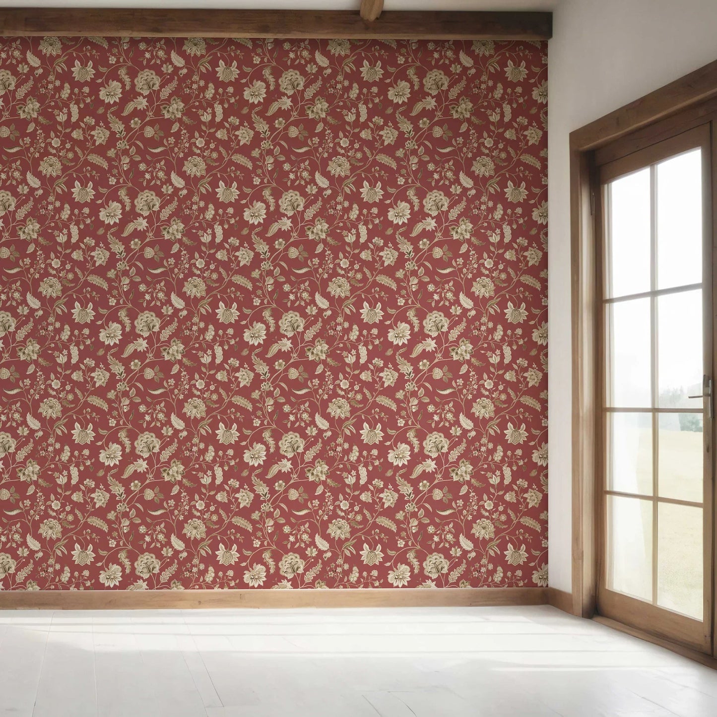 Amerbagh Wallpaper - Marwari Red