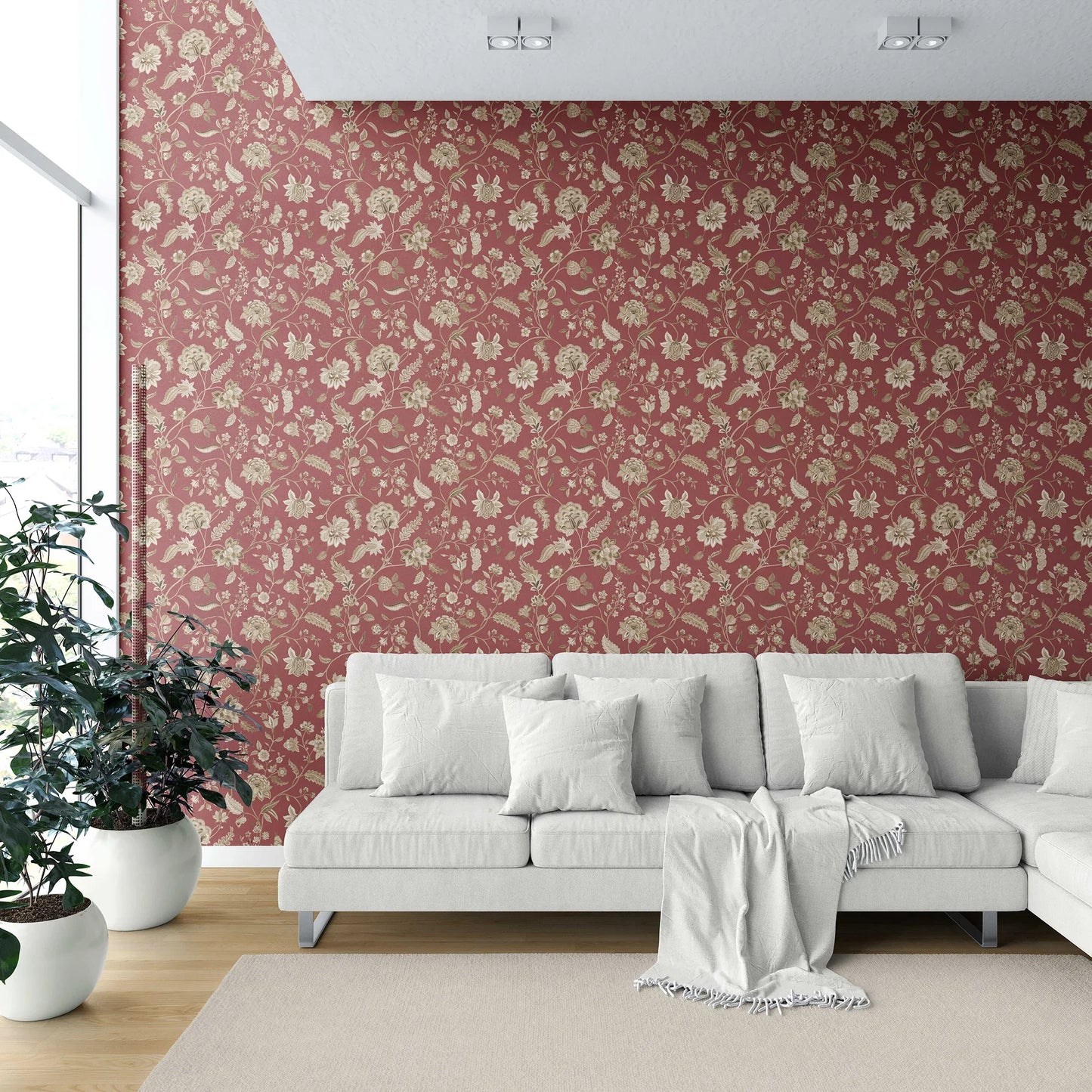 Amerbagh Wallpaper - Marwari Red