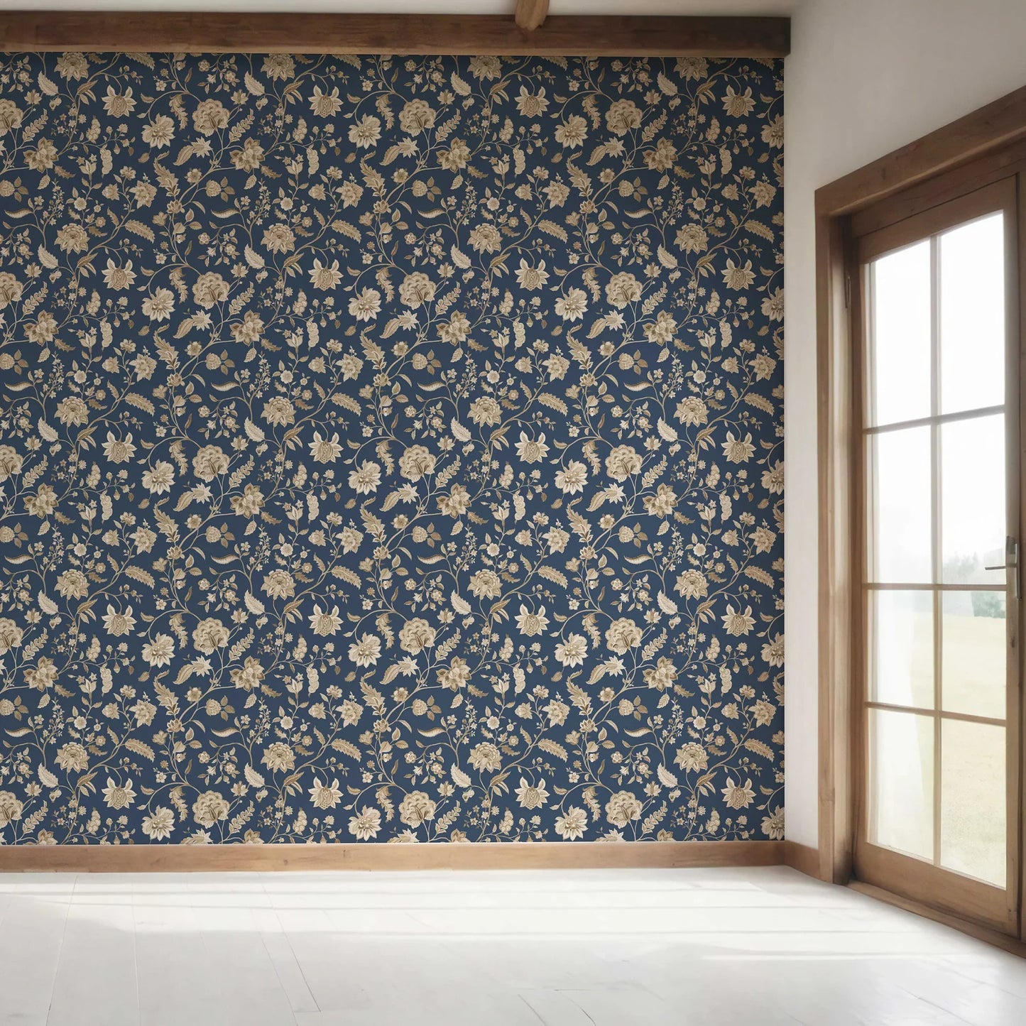Amerbagh Wallpaper - Royal Indigo