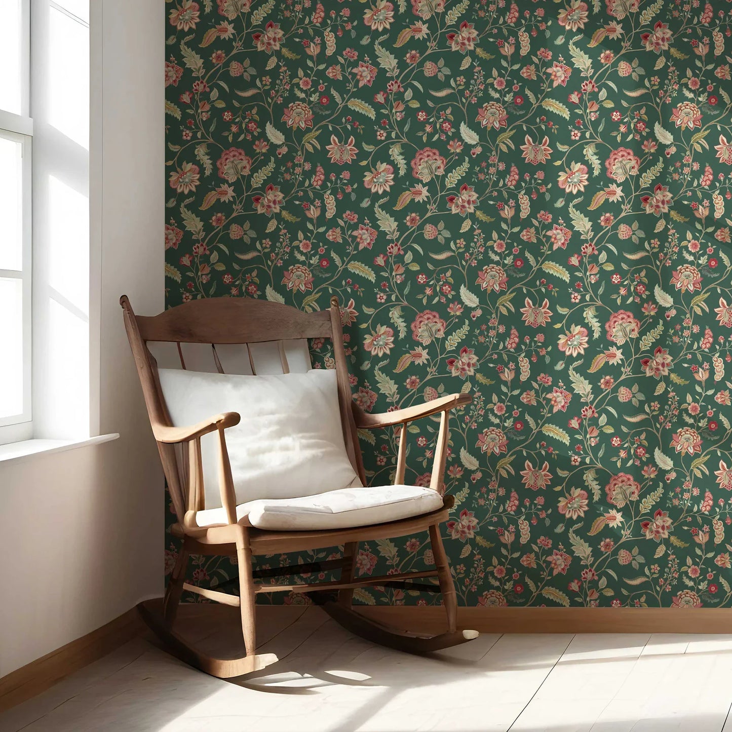Amerbagh Wallpaper - Emerald Bloom