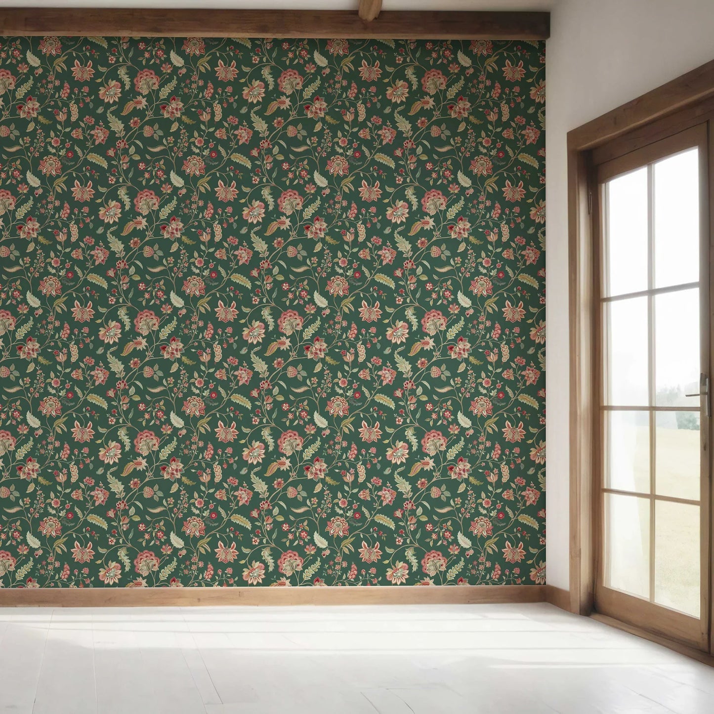 Amerbagh Wallpaper - Emerald Bloom