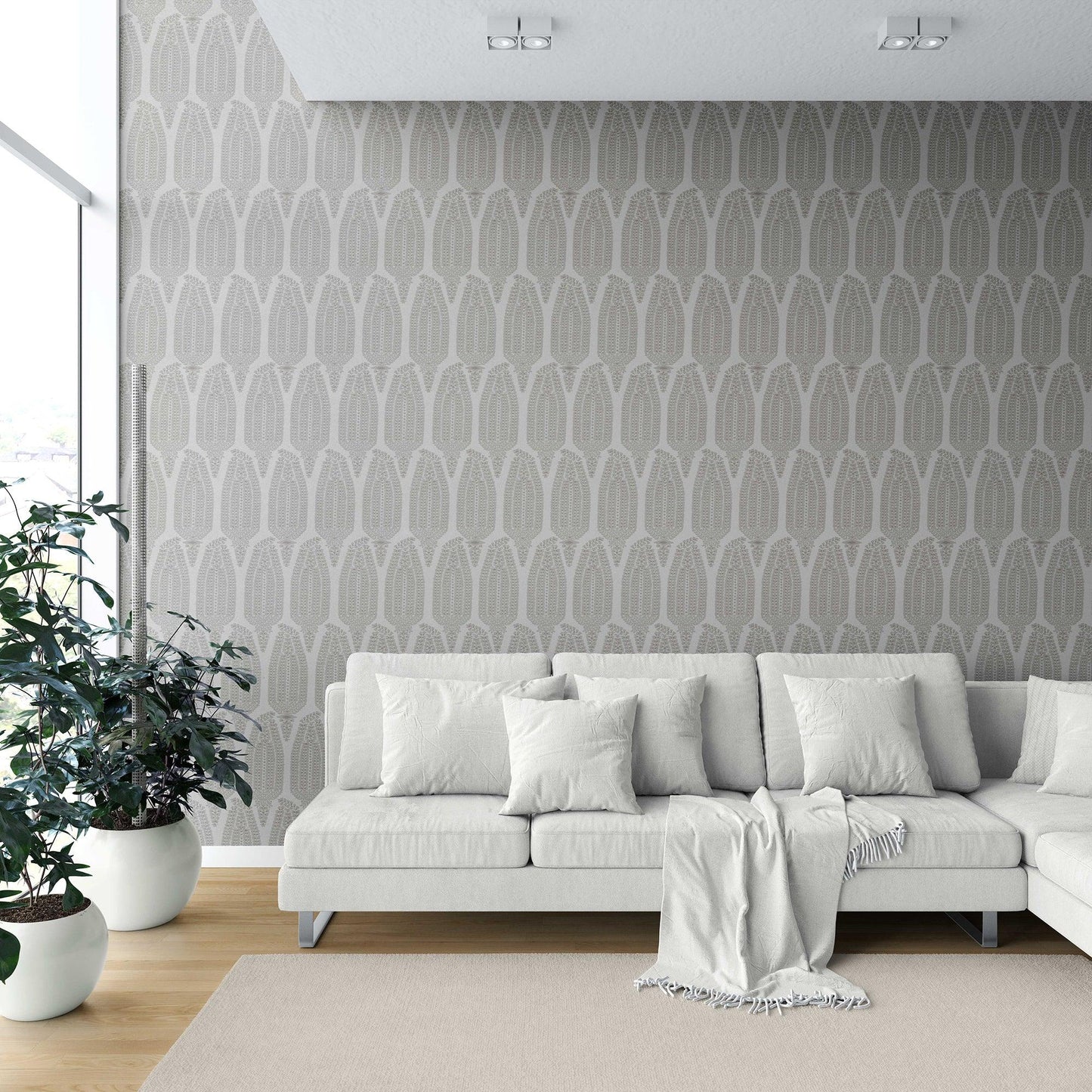 Hawa Mahal Wallpaper - Silver Mist