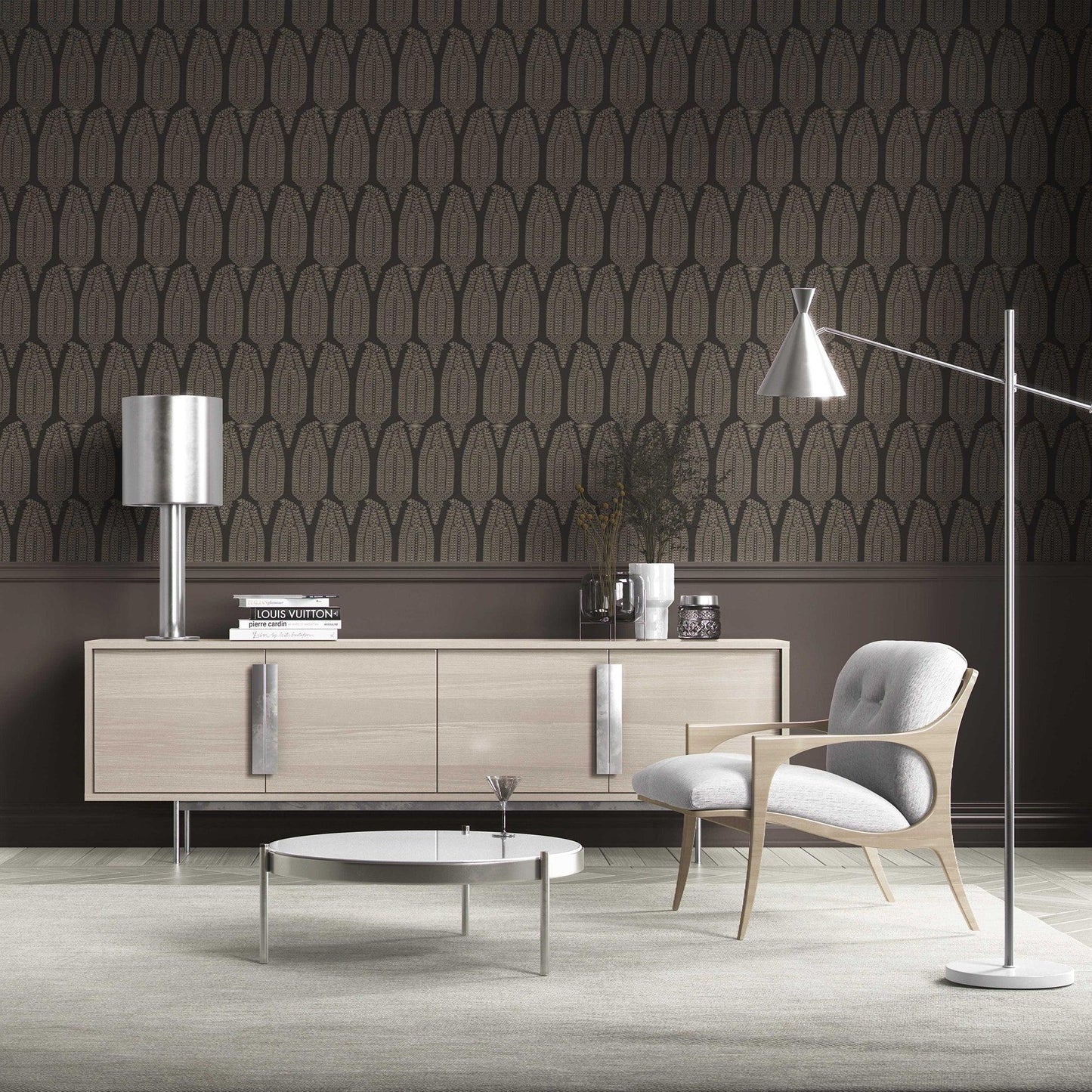 Hawa Mahal Wallpaper - Midnight Bronze