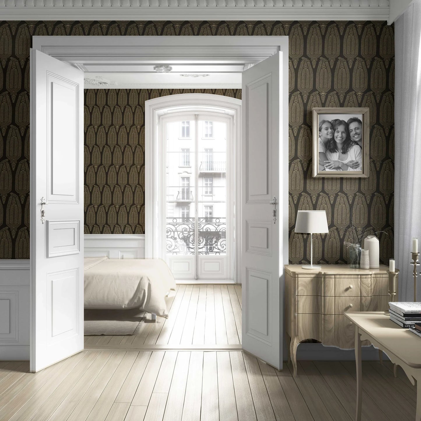 Hawa Mahal Wallpaper - Obsidian Gold