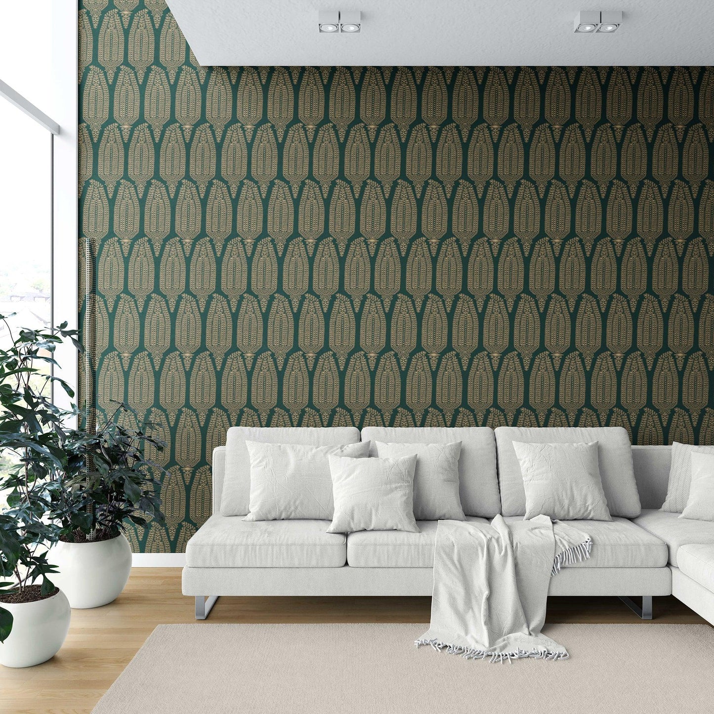 Hawa Mahal Wallpaper - Emerald Gold