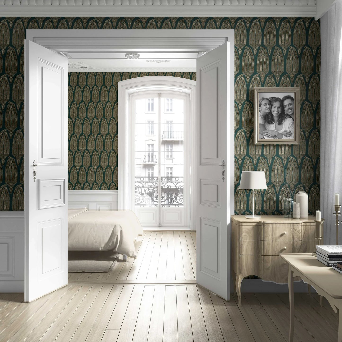 Hawa Mahal Wallpaper - Emerald Gold
