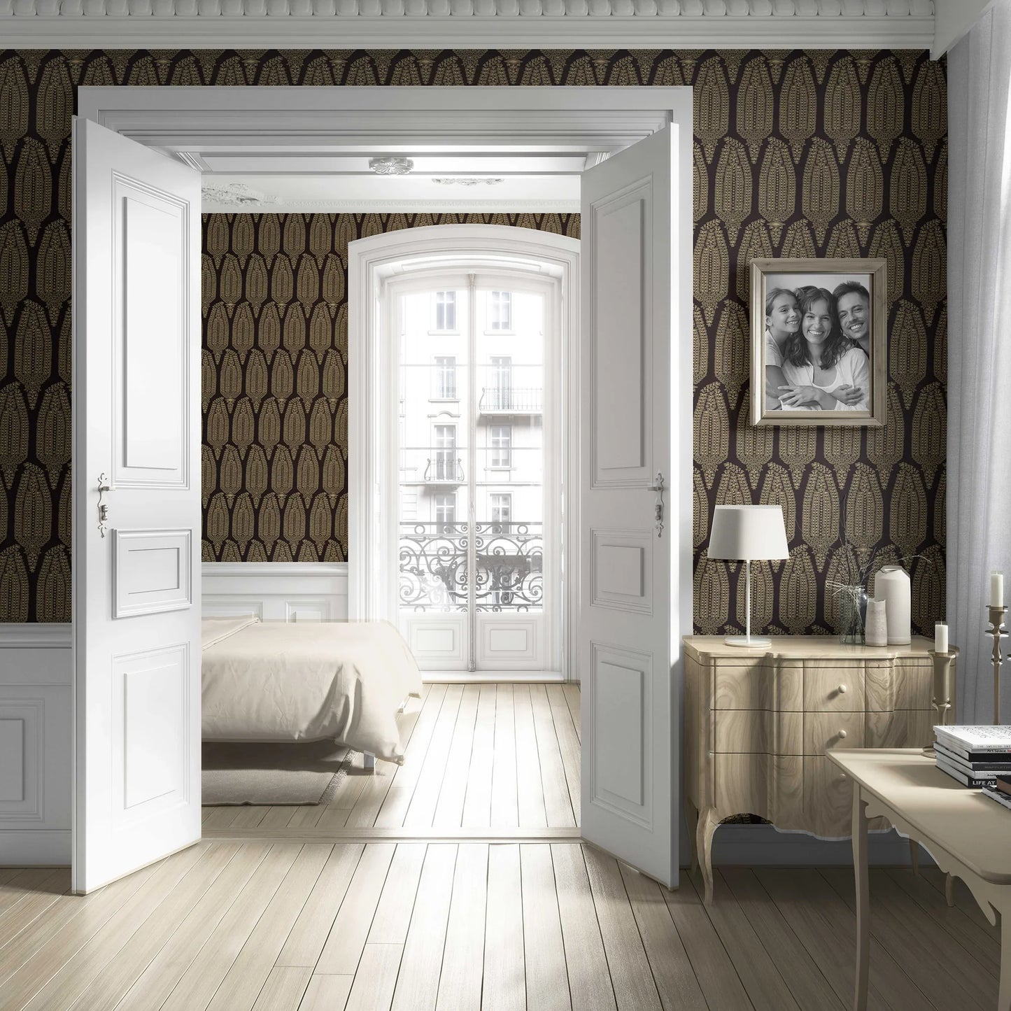 Hawa Mahal Wallpaper - Cocoa Gold