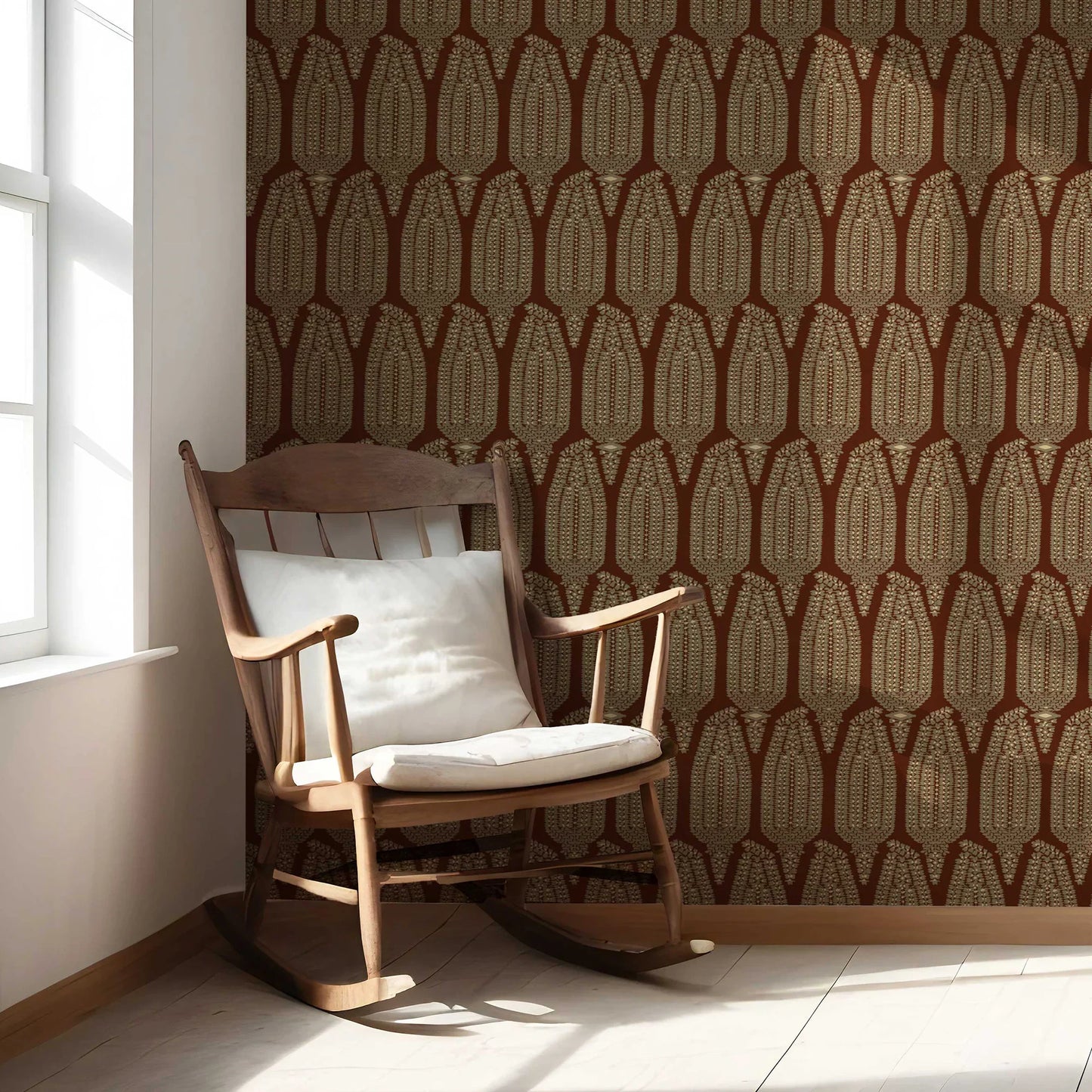 Hawa Mahal Wallpaper - Rust Elegance