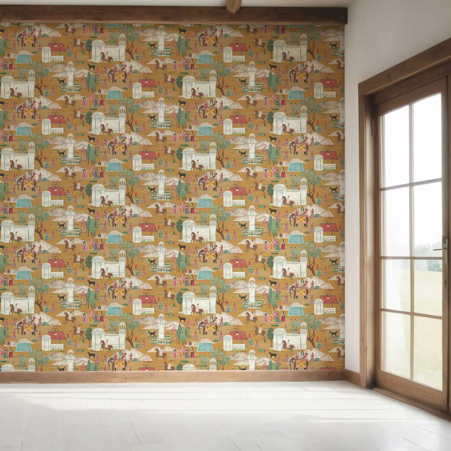 Shekhawati Tales Wallpaper - Desert Gold