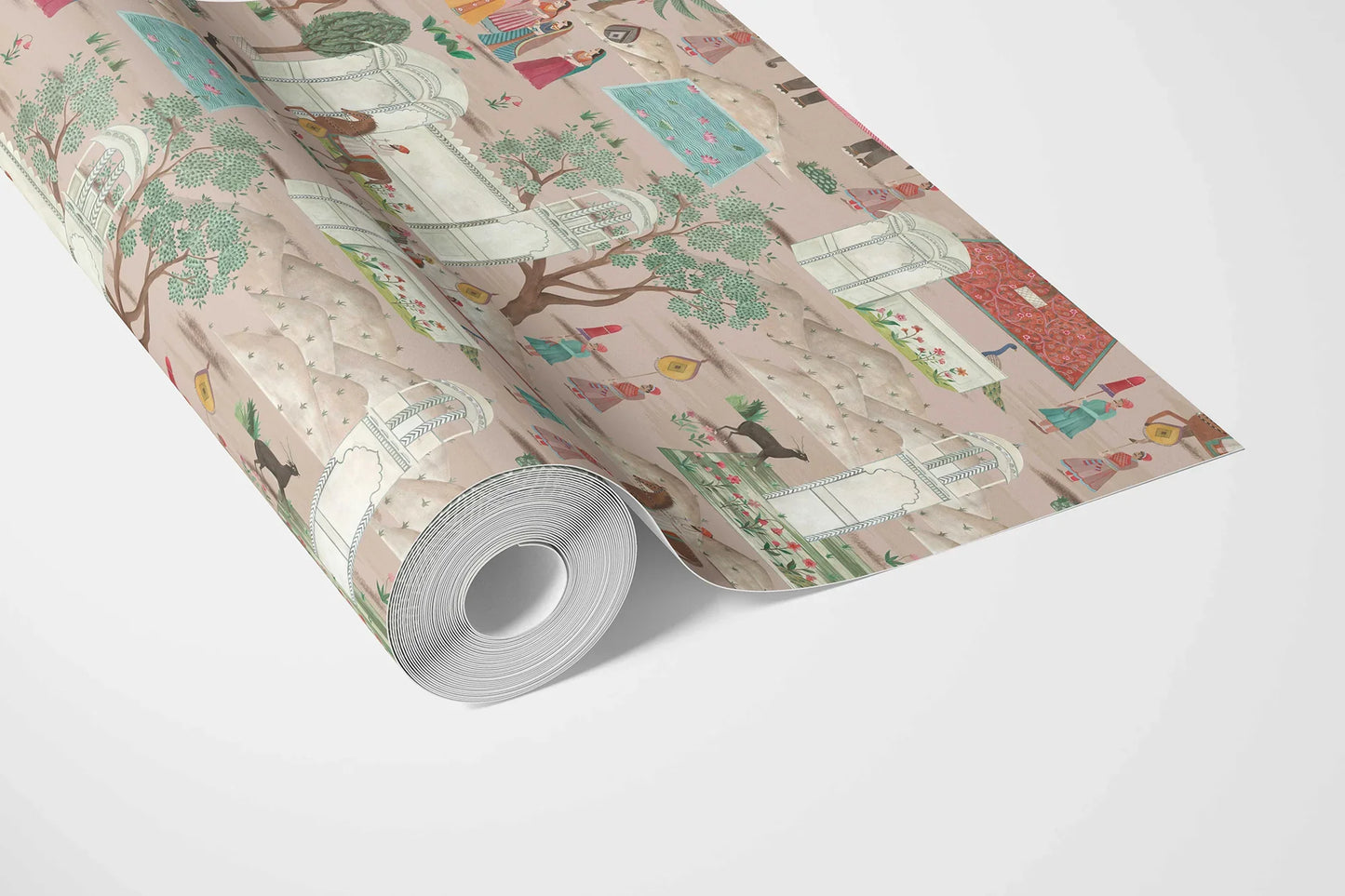 Shekhawati Tales Wallpaper - Rose Dust