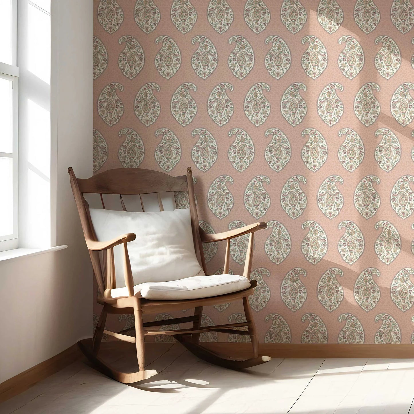 Kairi Mahal Wallpaper - Rosewood Elegance