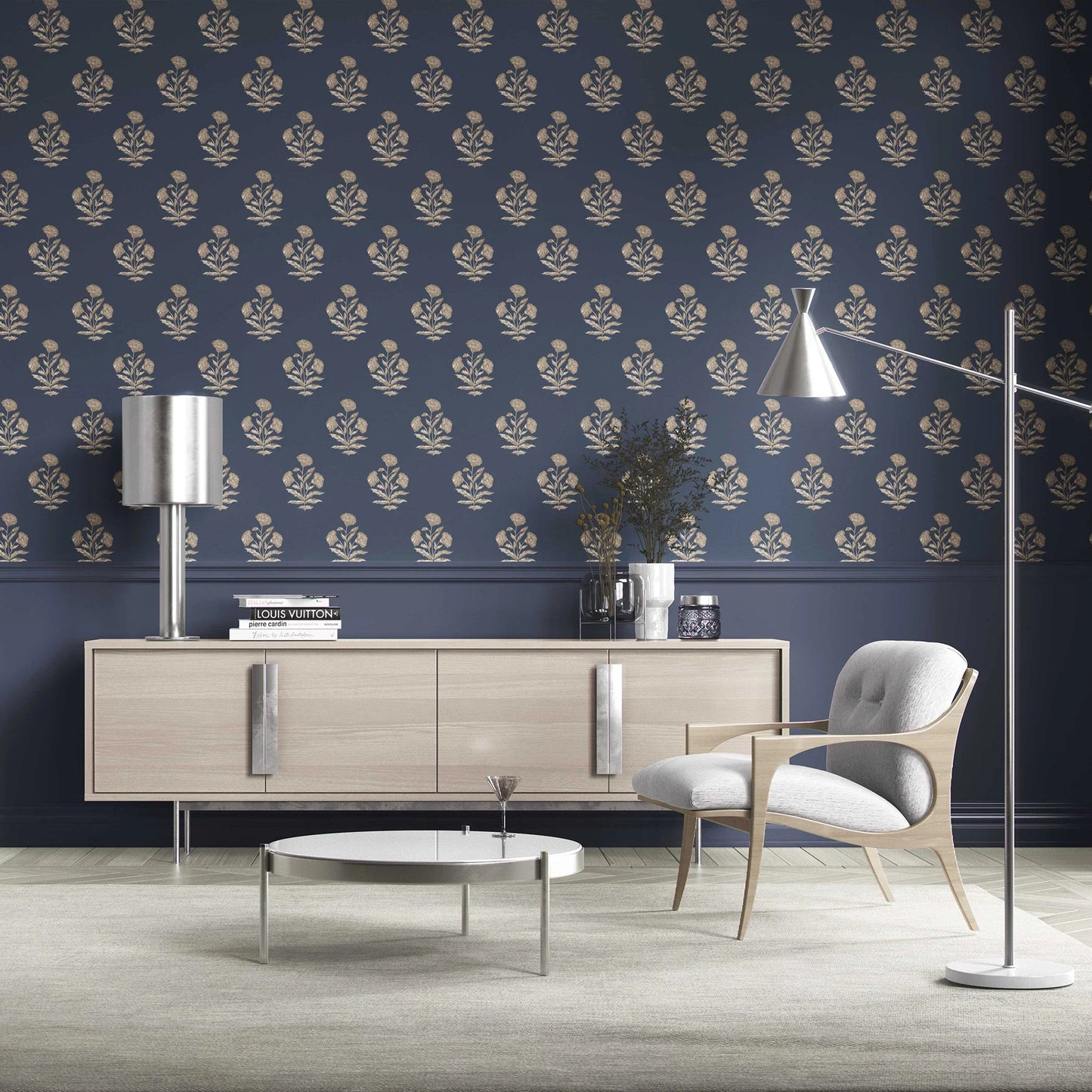 Amaltaas Wallpaper - Indigo Twilight