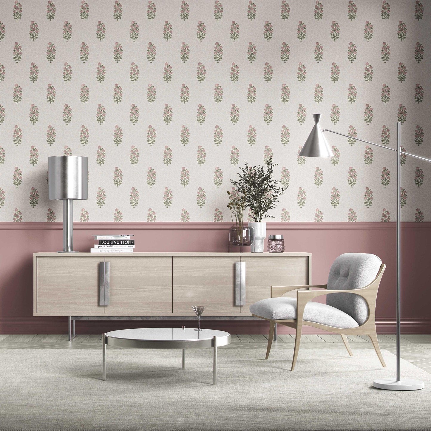 Gulbahar Wallpaper - Blush Petal