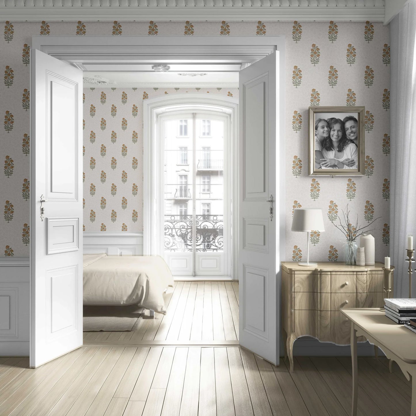 Gulbahar Wallpaper - Marigold Glow