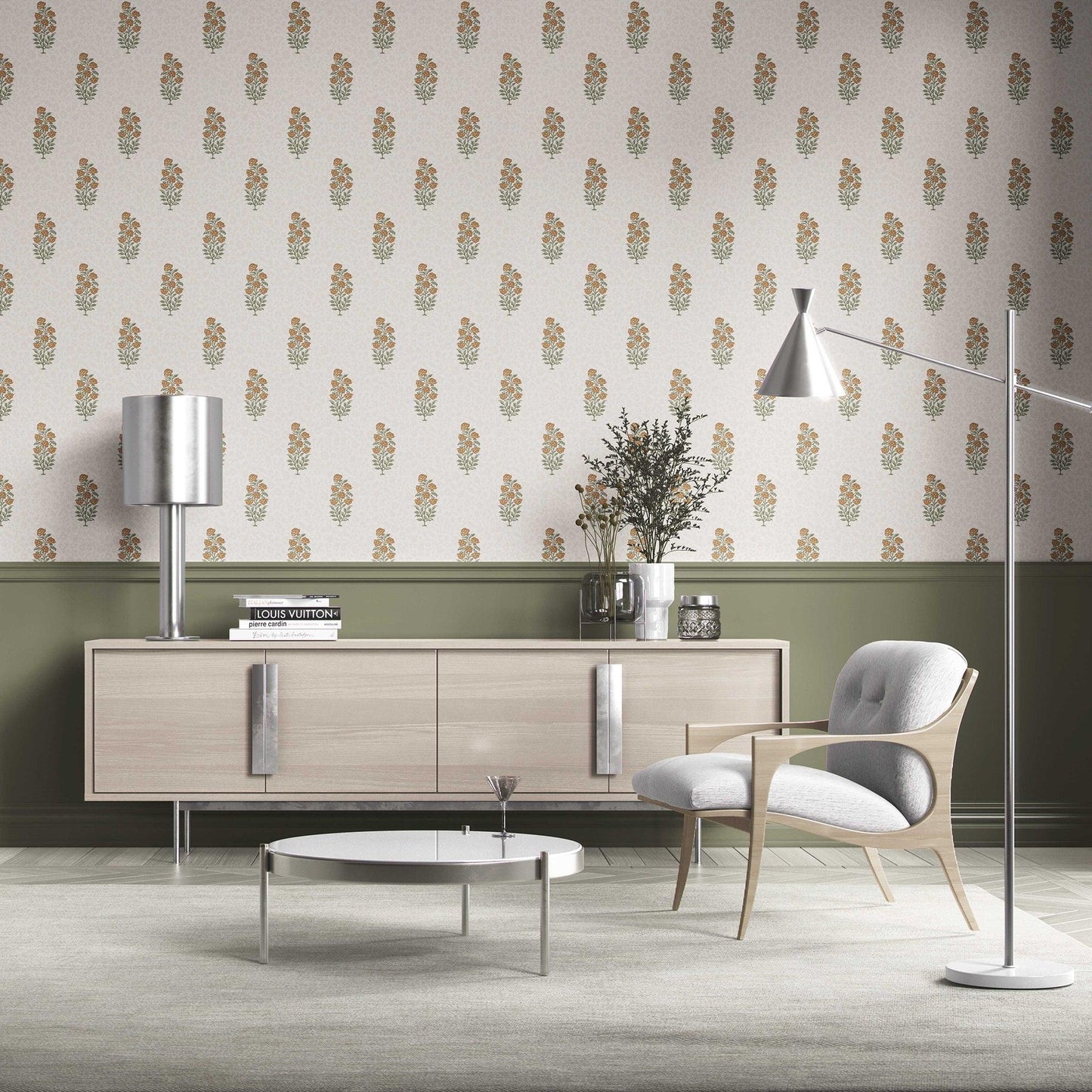 Gulbahar Wallpaper - Marigold Glow