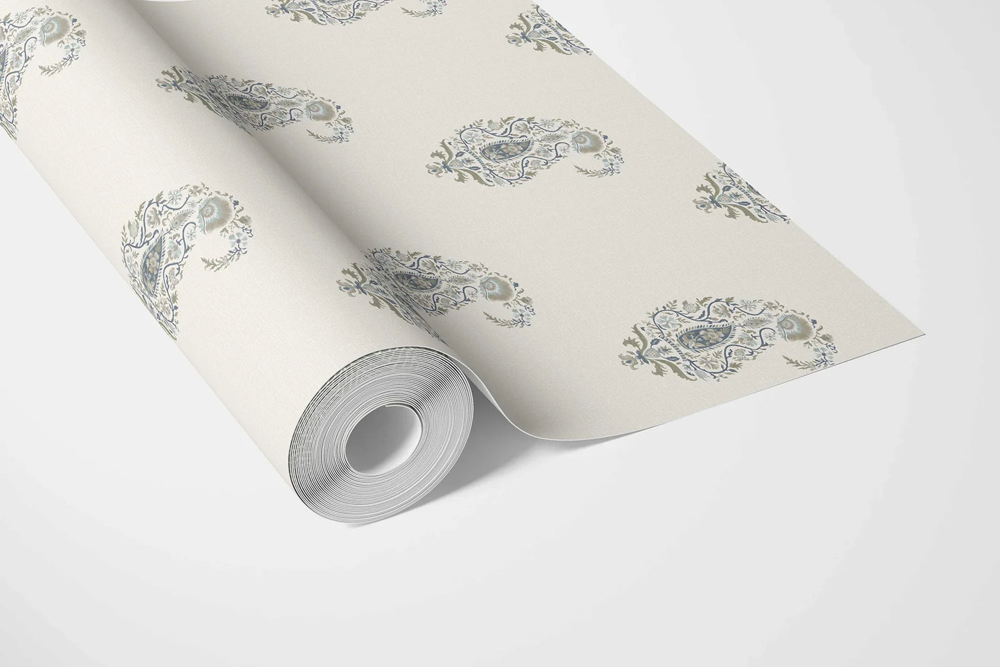Paisley Court Wallpaper - Sapphire Mist