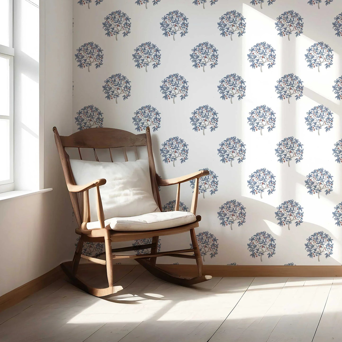 Anarbagh Wallpaper - Indigo Orchard