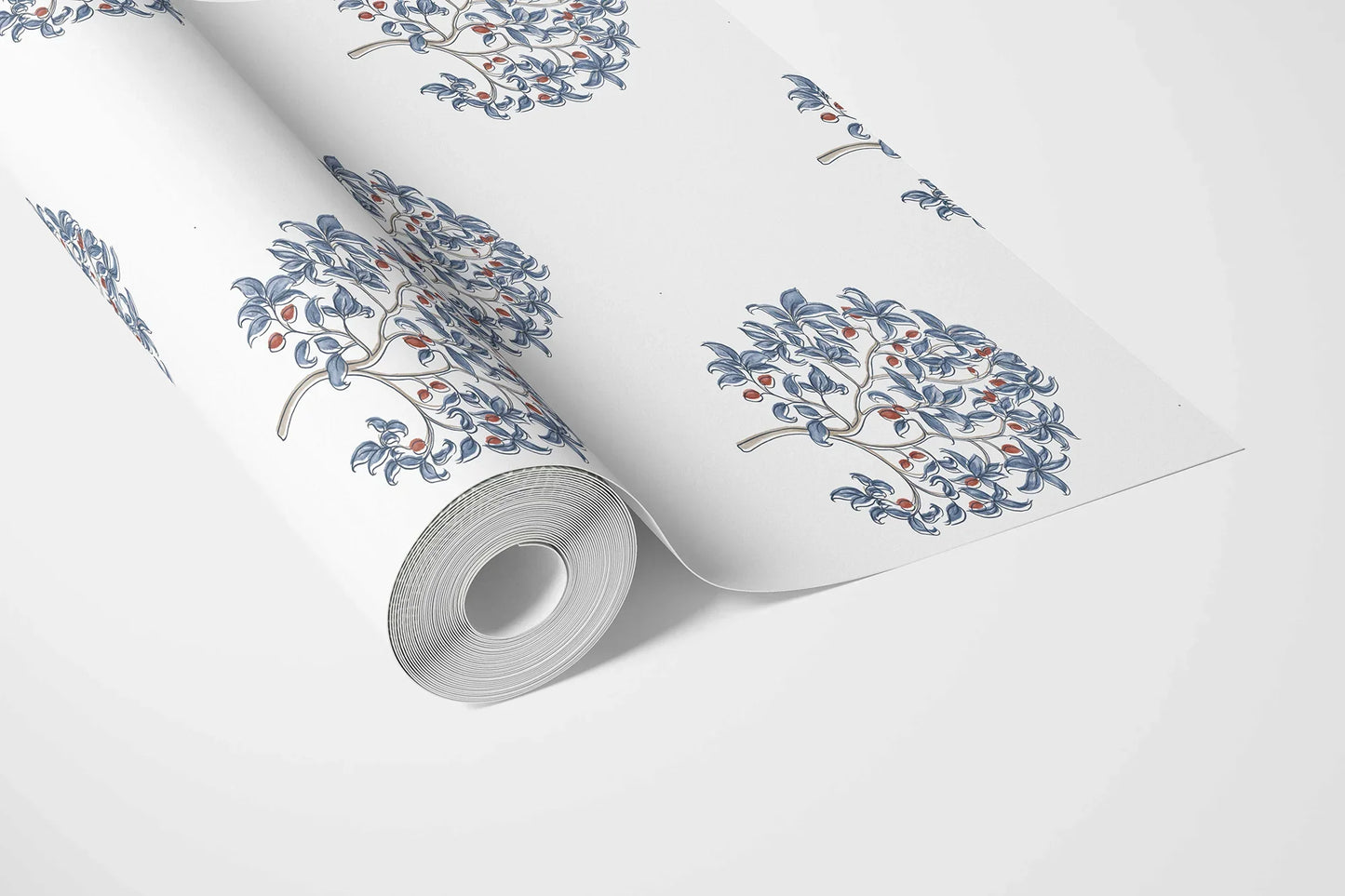 Anarbagh Wallpaper - Indigo Orchard