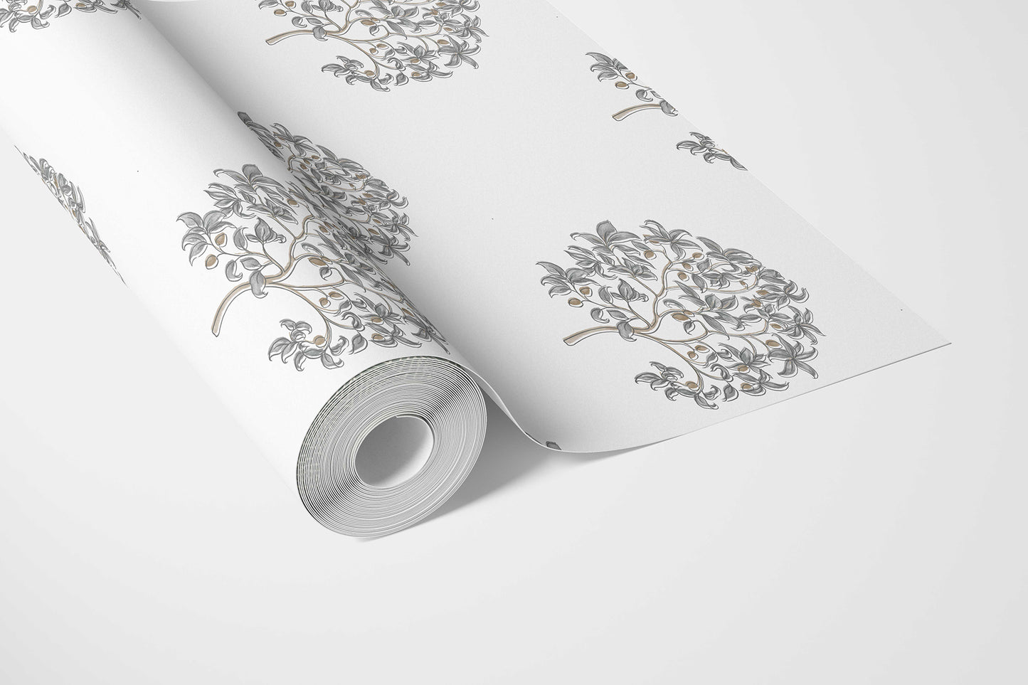 Anarbagh Wallpaper - Charcoal Bloom