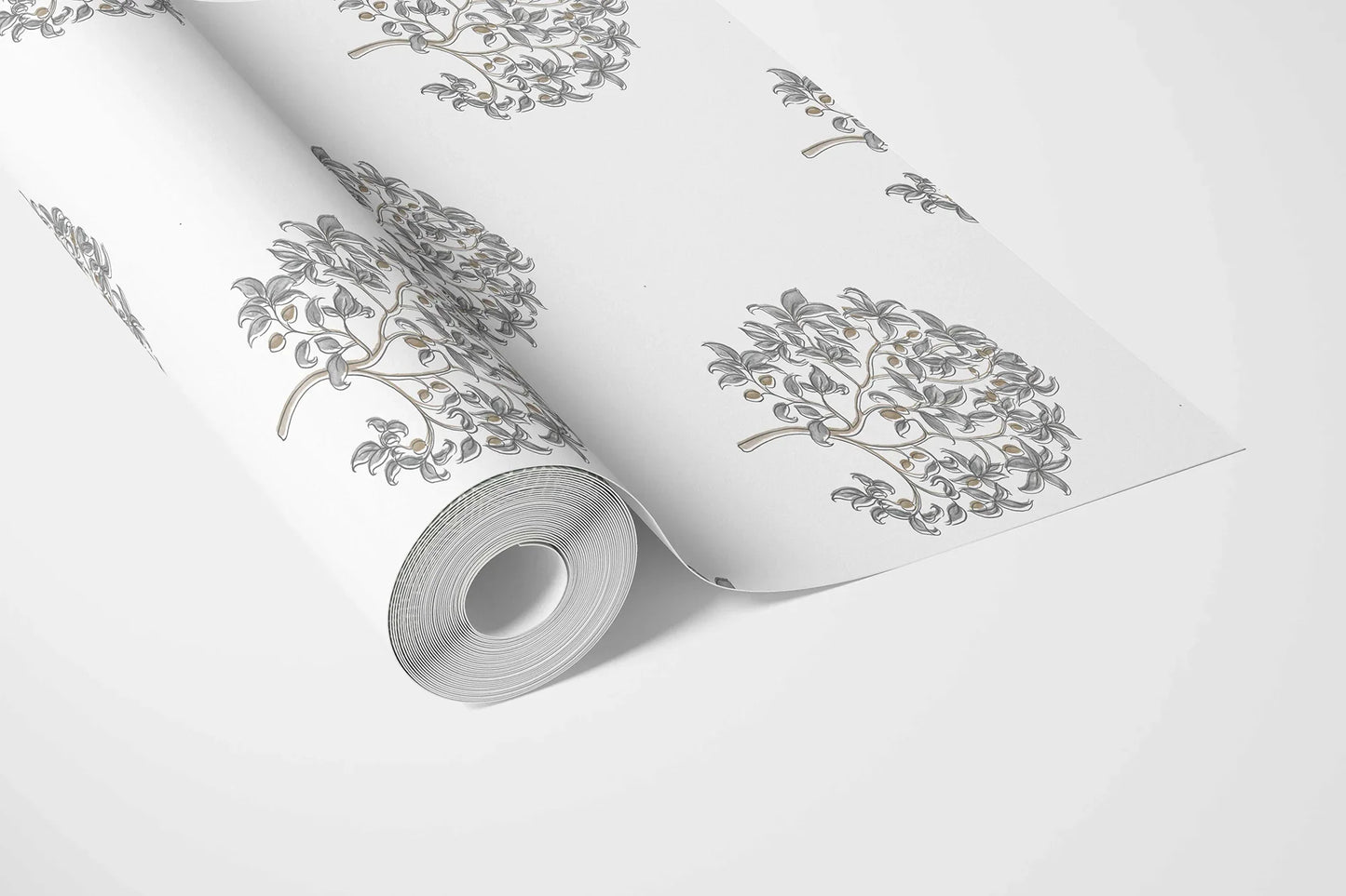 Anarbagh Wallpaper - Charcoal Bloom