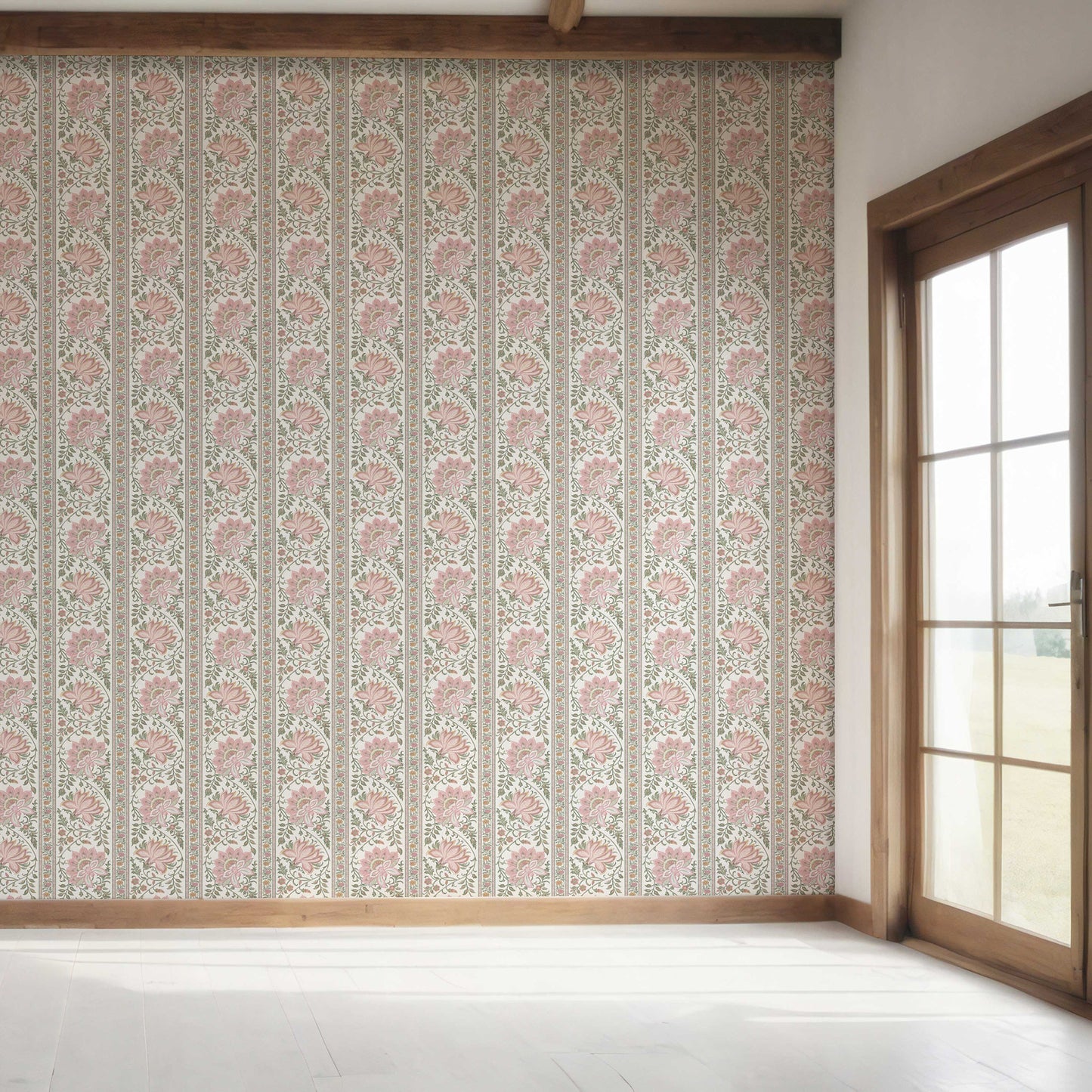 Kusum Vilas Wallpaper - Blush Bloom