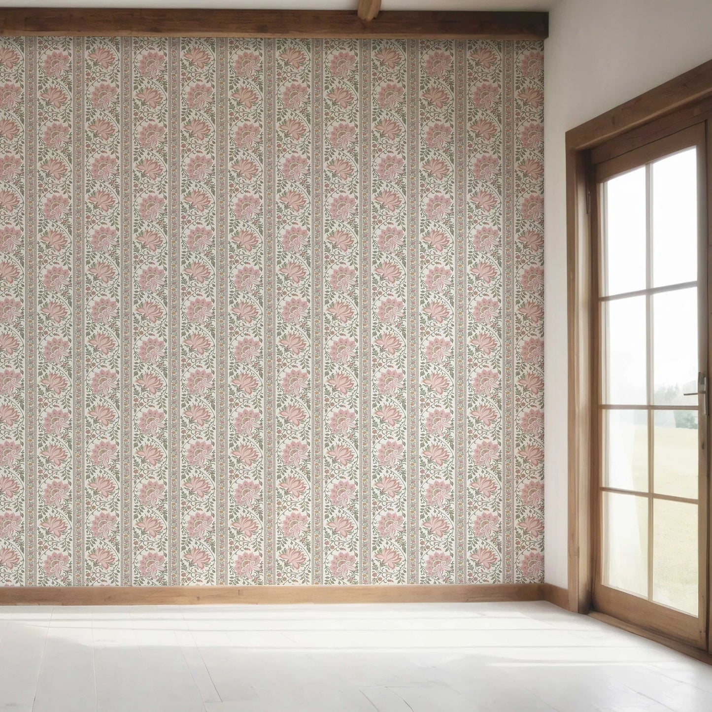Kusum Vilas Wallpaper - Blush Bloom