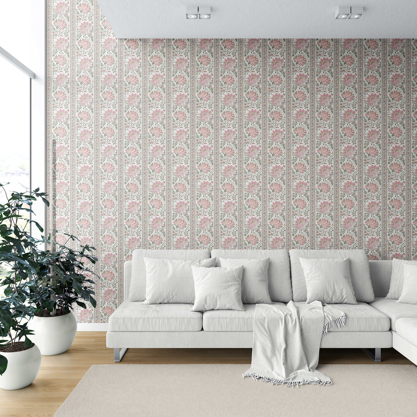 Kusum Vilas Wallpaper - Blush Bloom