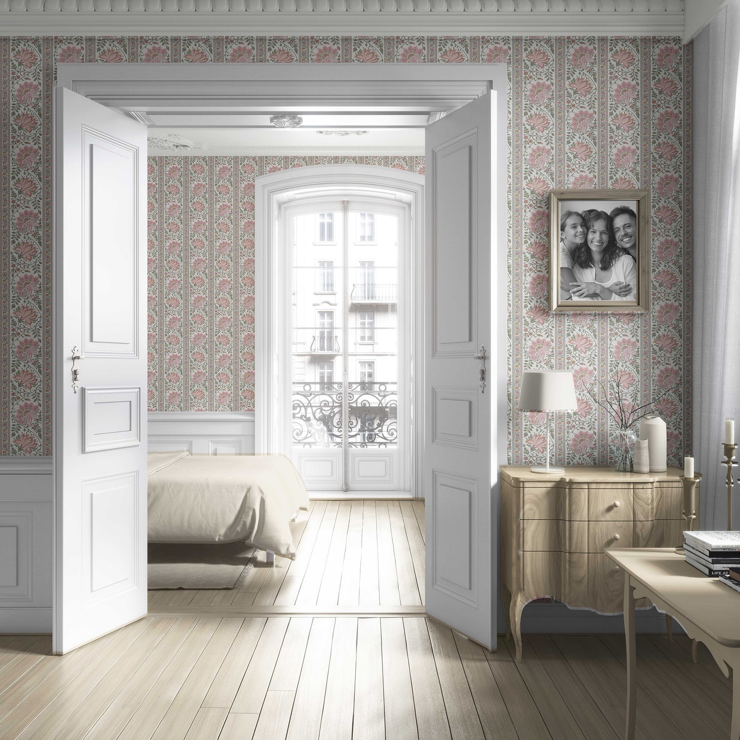 Kusum Vilas Wallpaper - Blush Bloom