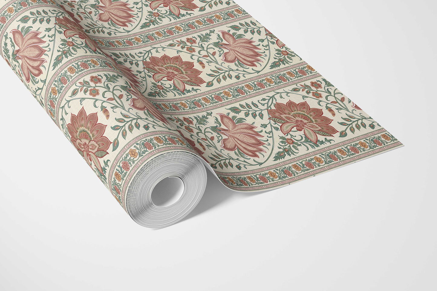 Kusum Vilas Wallpaper - Terracotta Bloom
