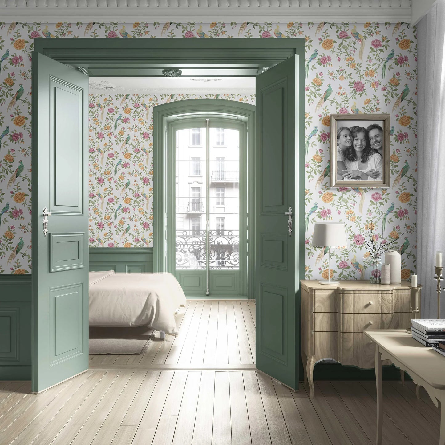 Mayur Baag Wallpaper - Rose Blush