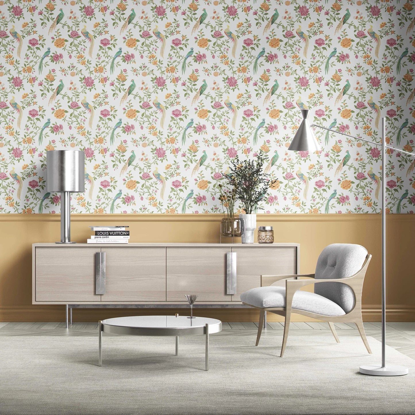 Mayur Baag Wallpaper - Rose Blush