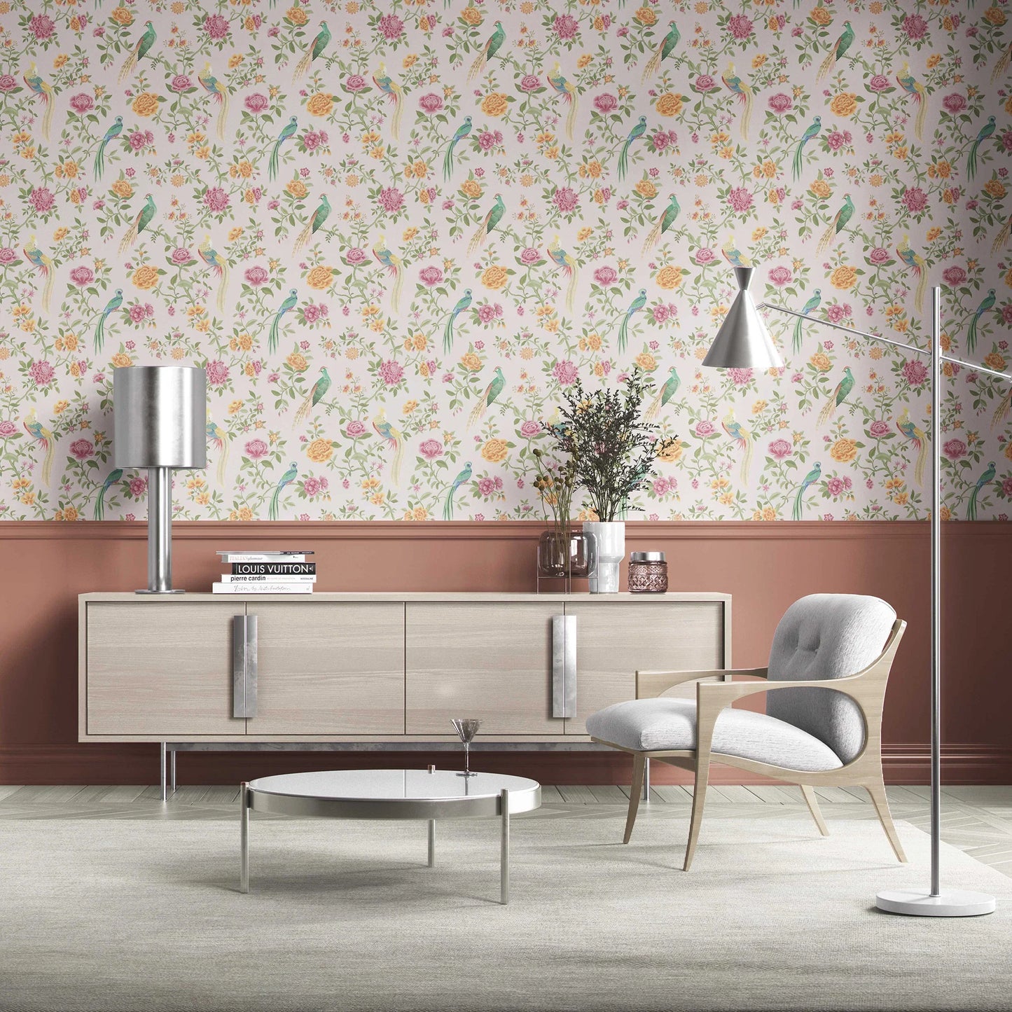 Mayur Baag Wallpaper - Blush Petal