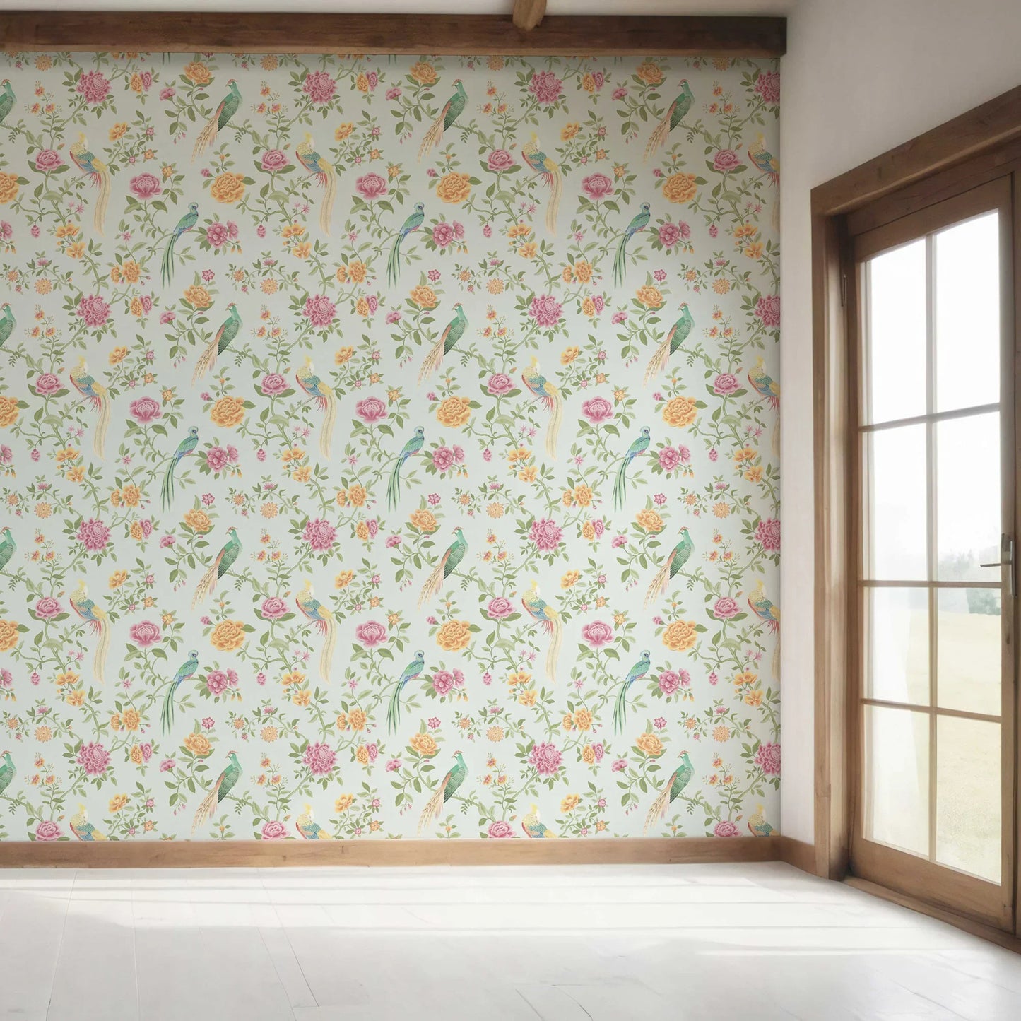 Mayur Baag Wallpaper - Mist Blue