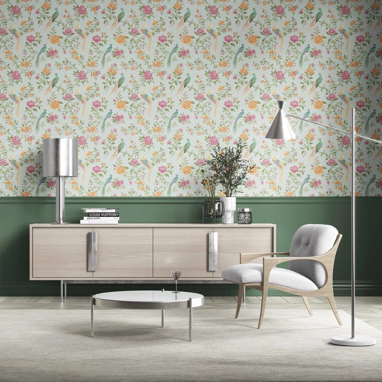 Mayur Baag Wallpaper - Mist Blue