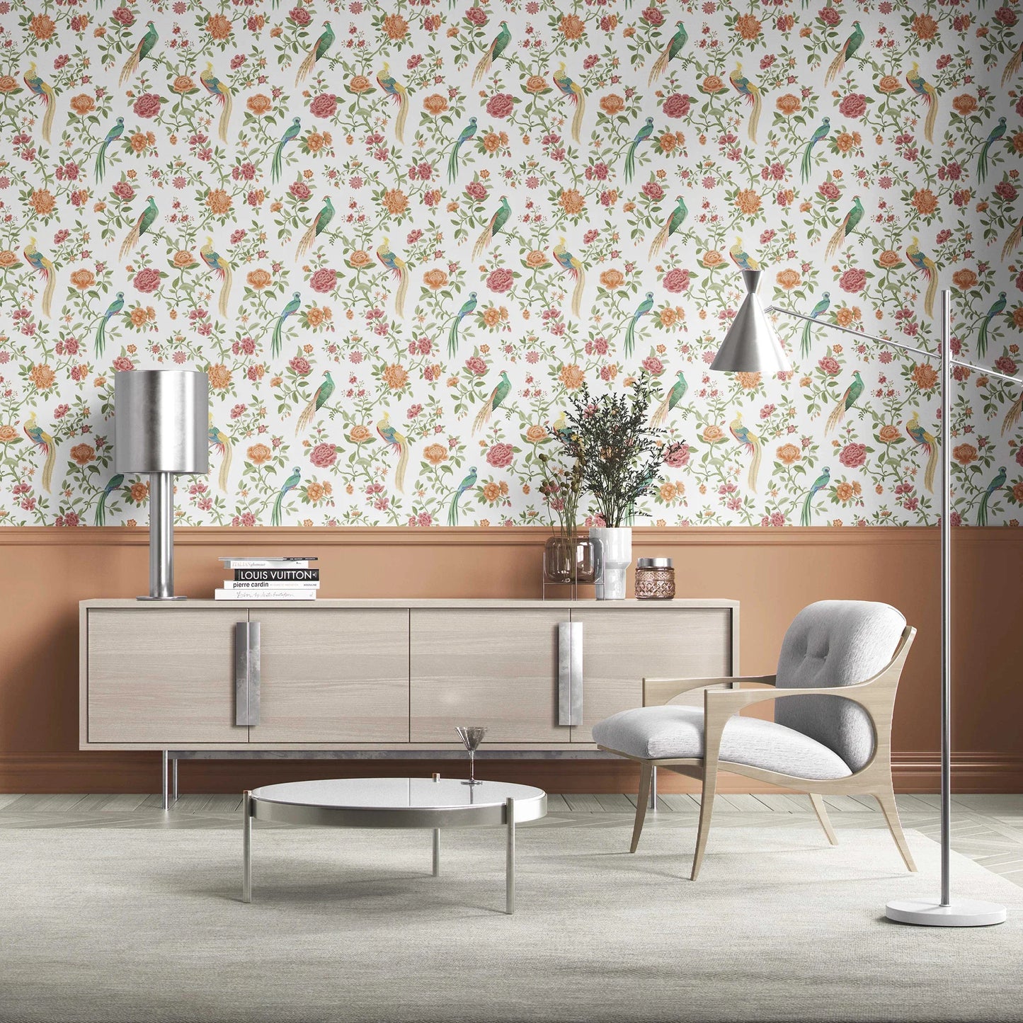 Mayur Baag Wallpaper - Coral Bloom