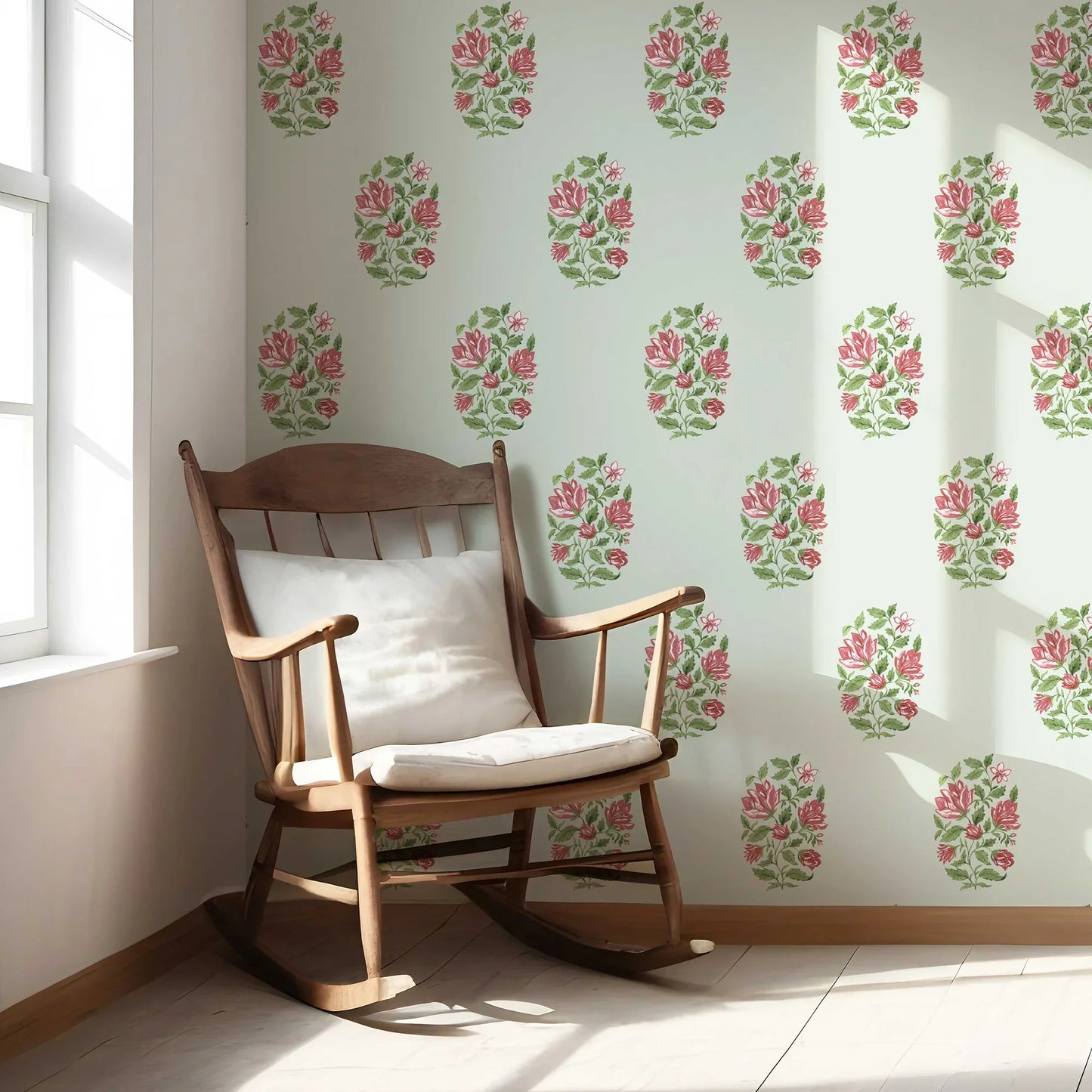 Phoolmandal Wallpaper - Mint Whisper