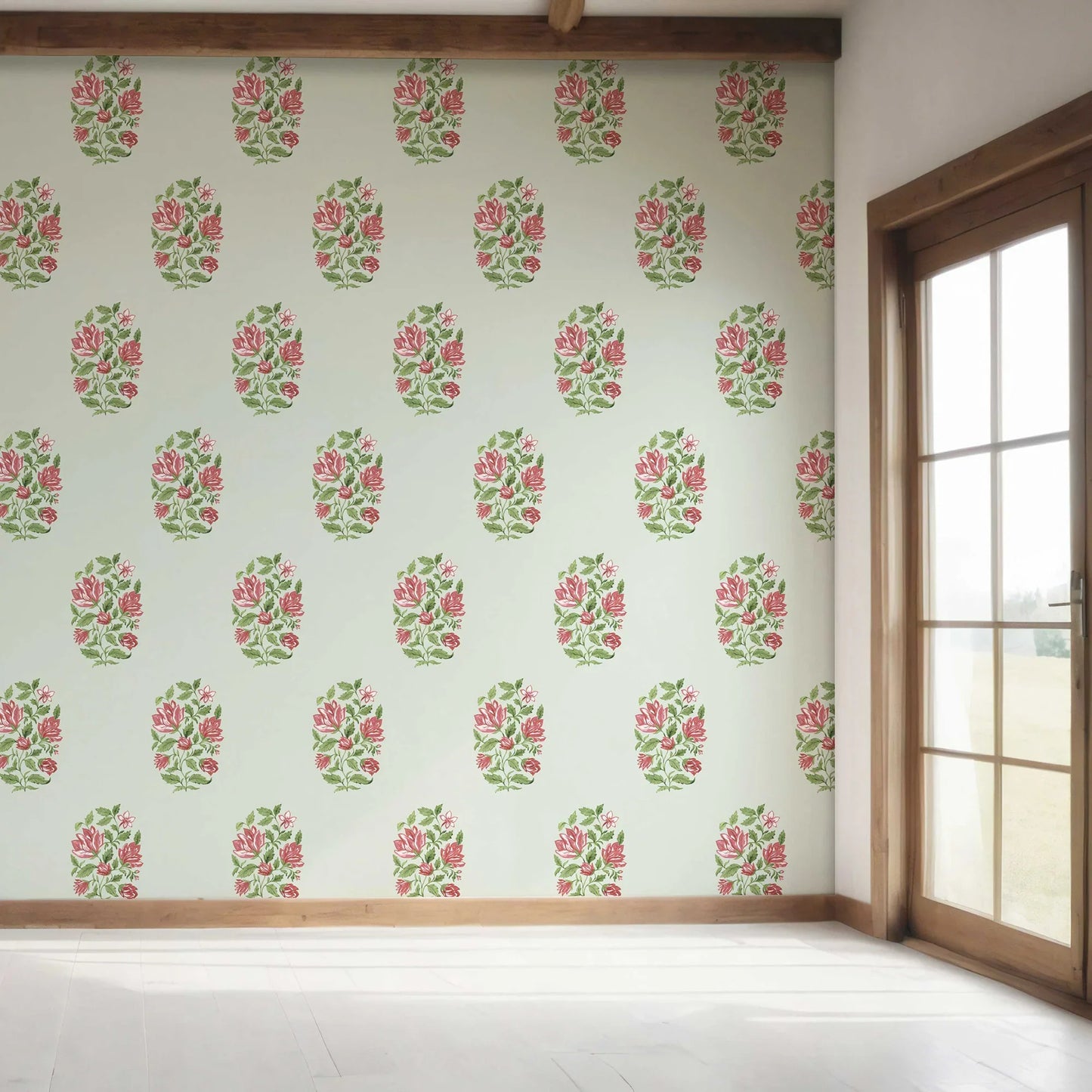 Phoolmandal Wallpaper - Mint Whisper