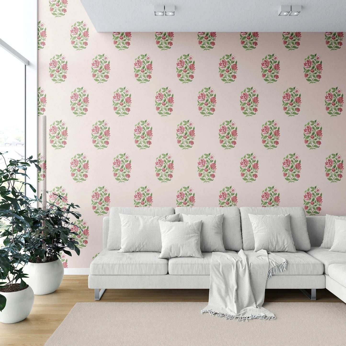 Phoolmandal Wallpaper - Blush Sand