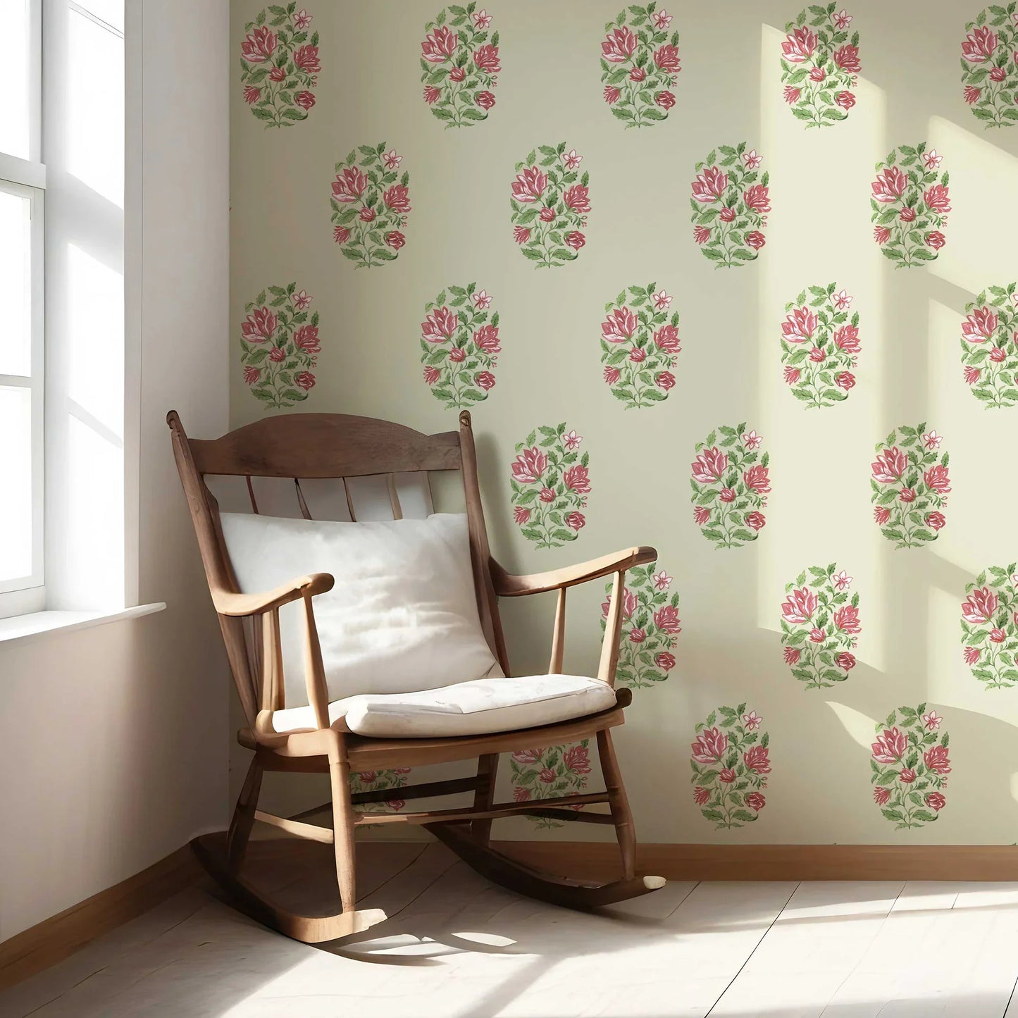 Phoolmandal Wallpaper - Sage Glow