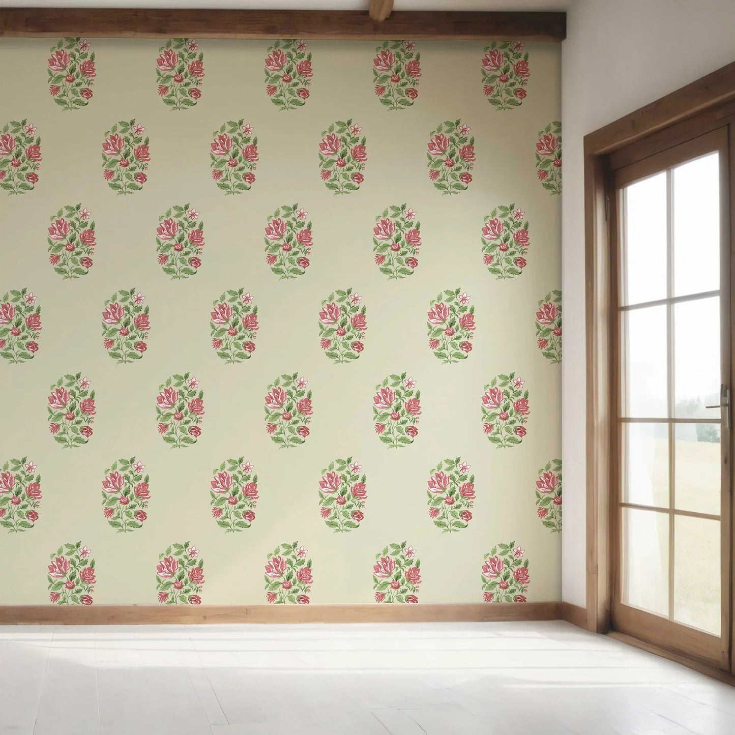 Phoolmandal Wallpaper - Sage Glow