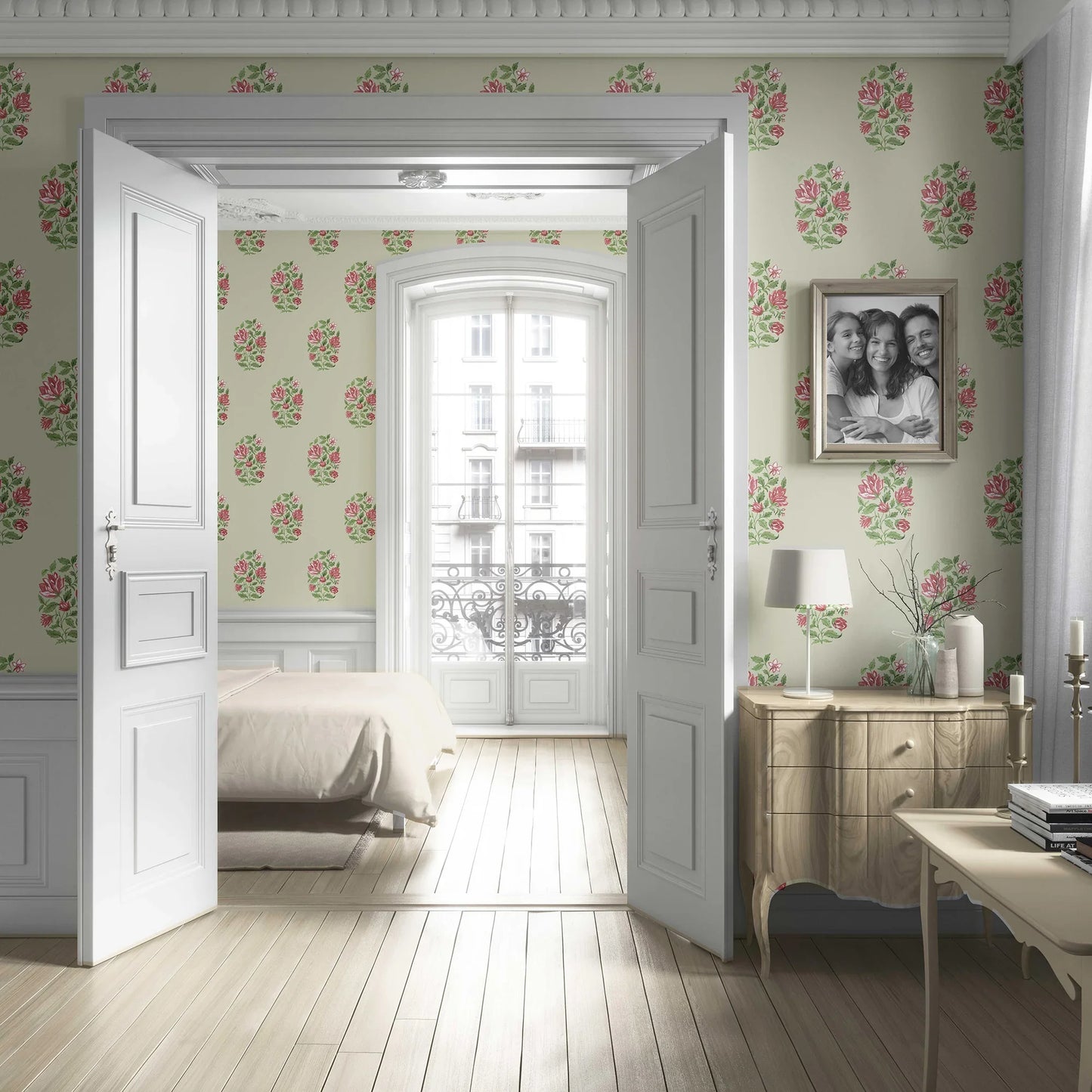 Phoolmandal Wallpaper - Sage Glow