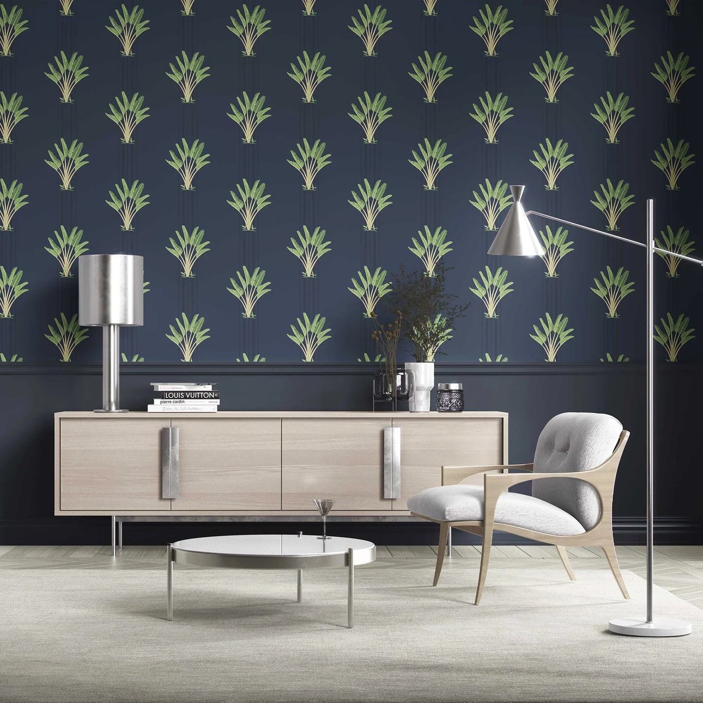 Taalbagh Wallpaper - Midnight Palm