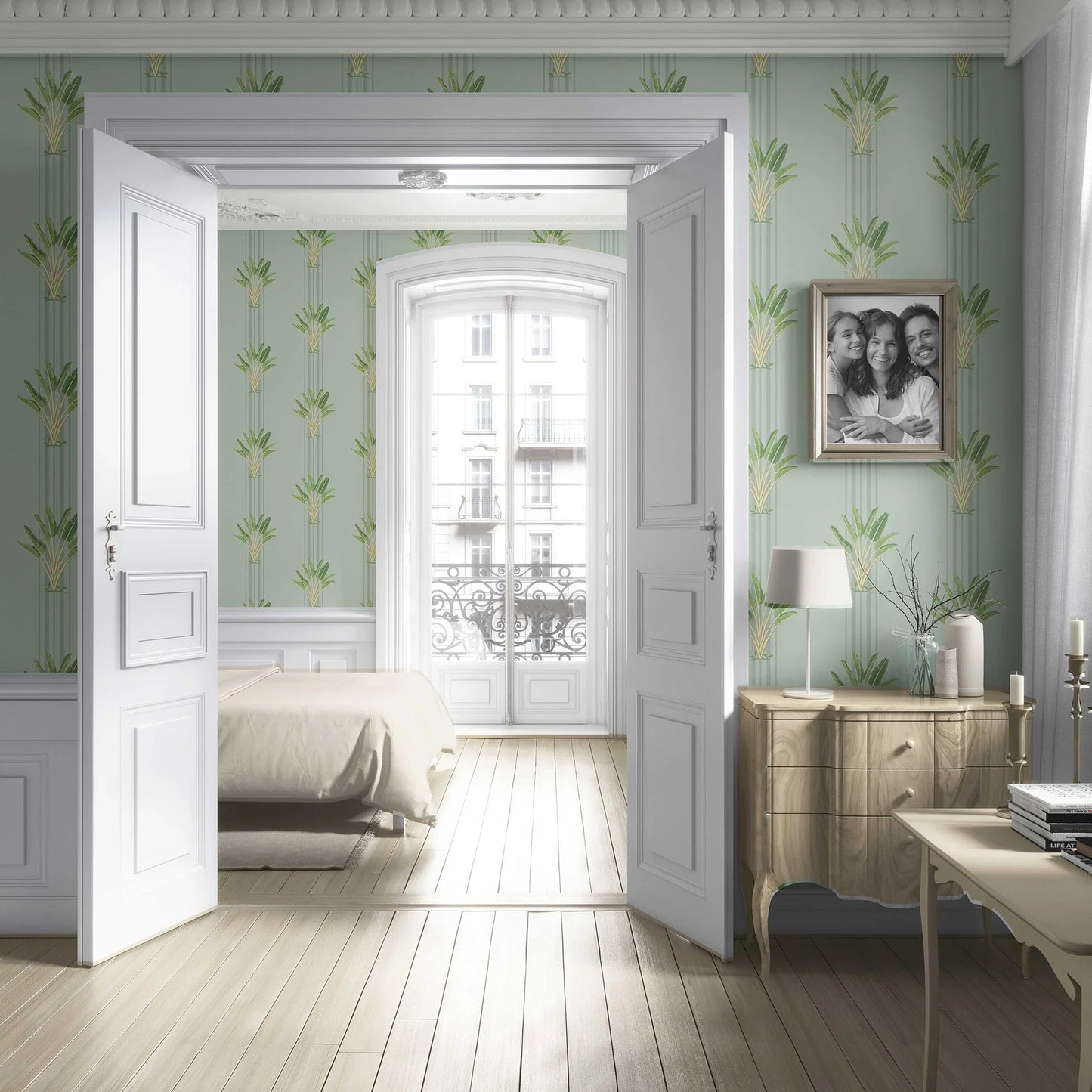 Taalbagh Wallpaper - Sage Palm