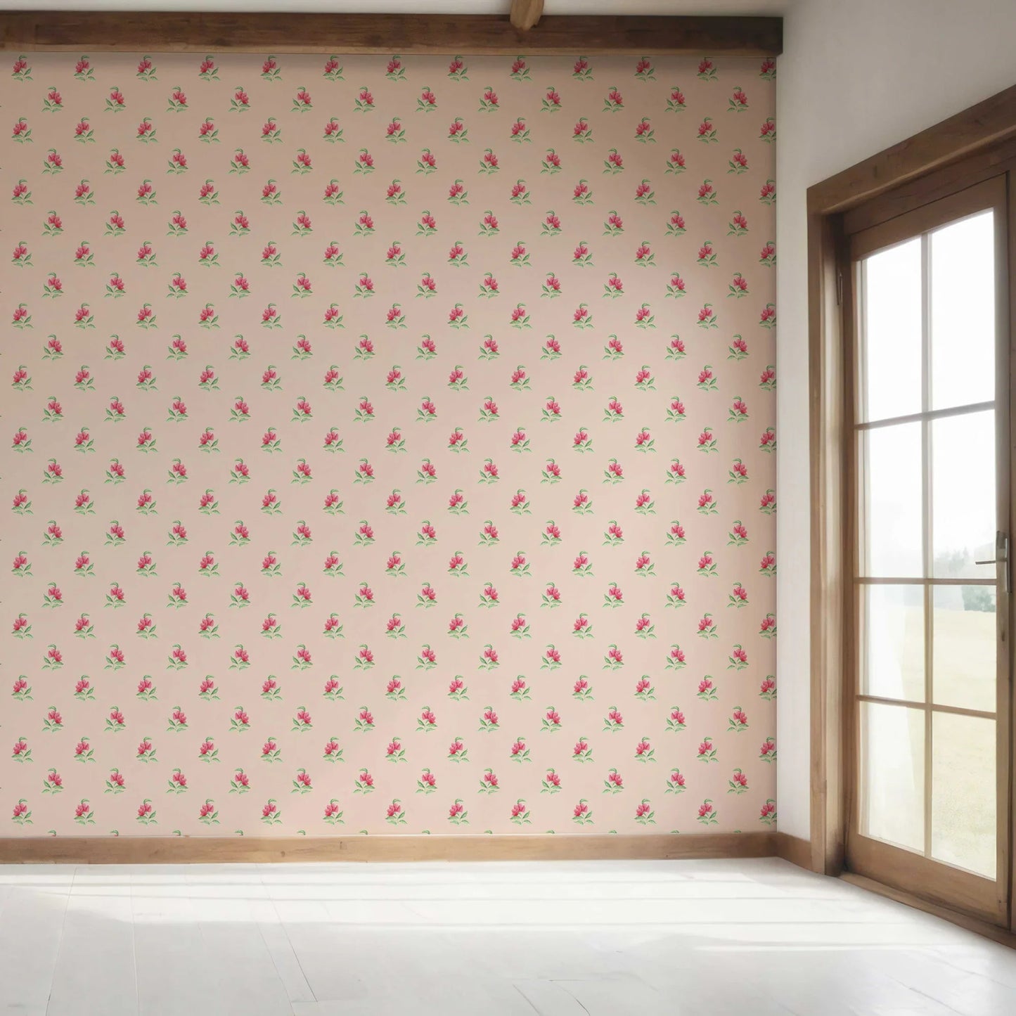 Gulabgarh Wallpaper - Rosewood Bloom