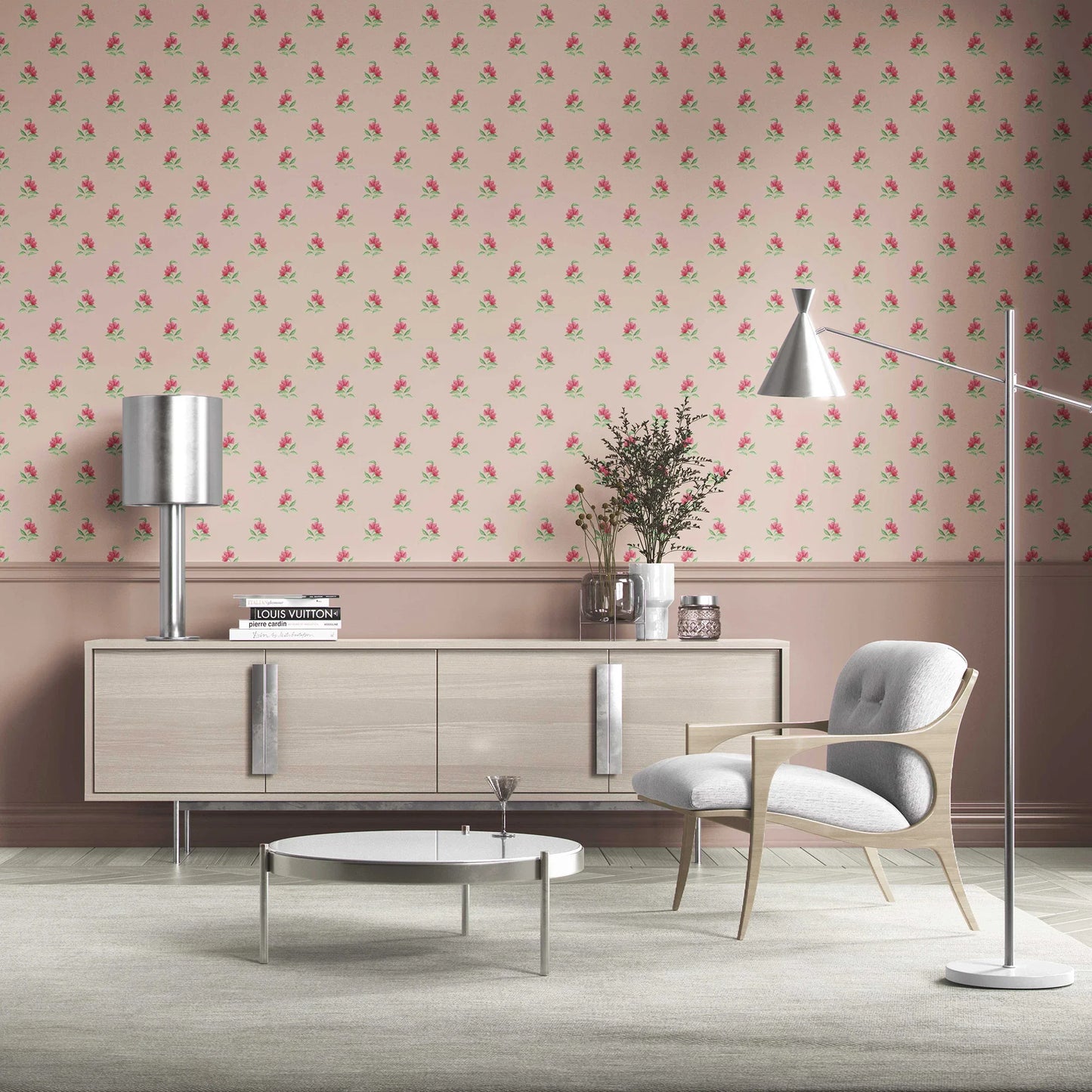 Gulabgarh Wallpaper - Rosewood Bloom
