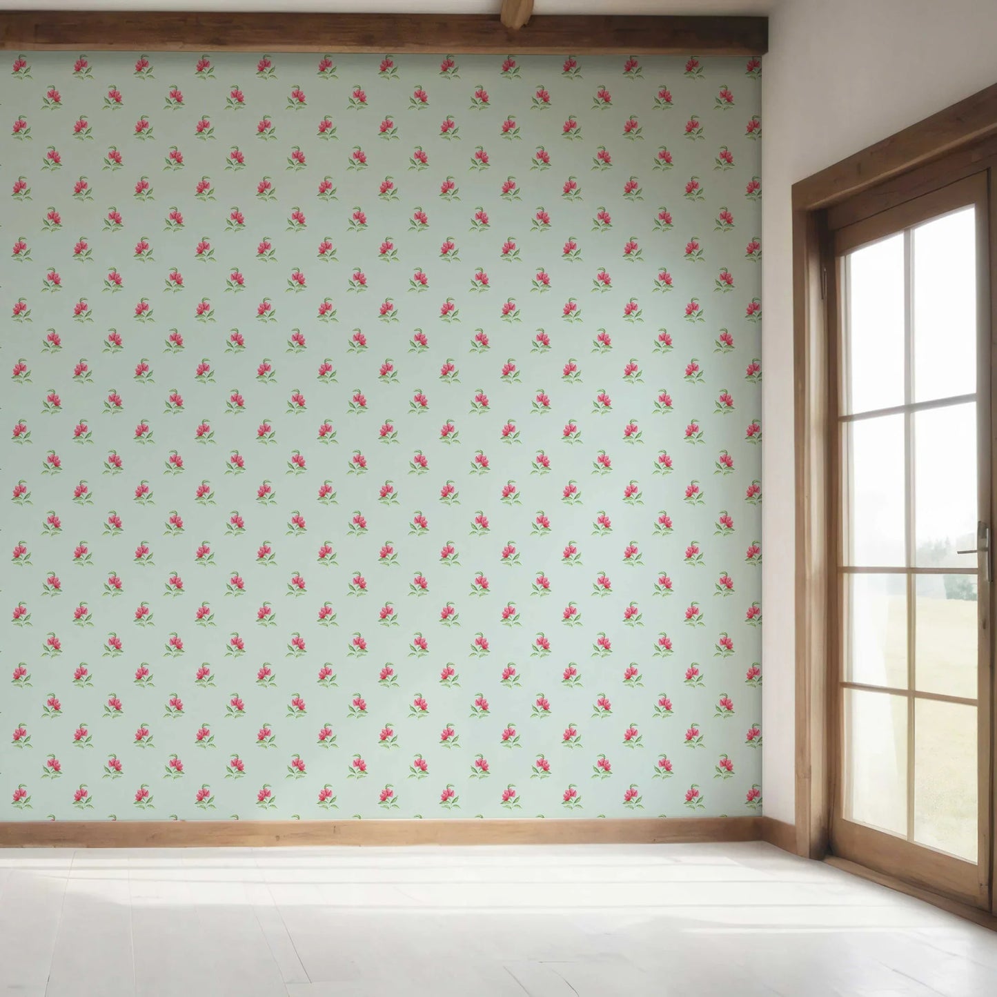 Gulabgarh Wallpaper - Sage Bloom